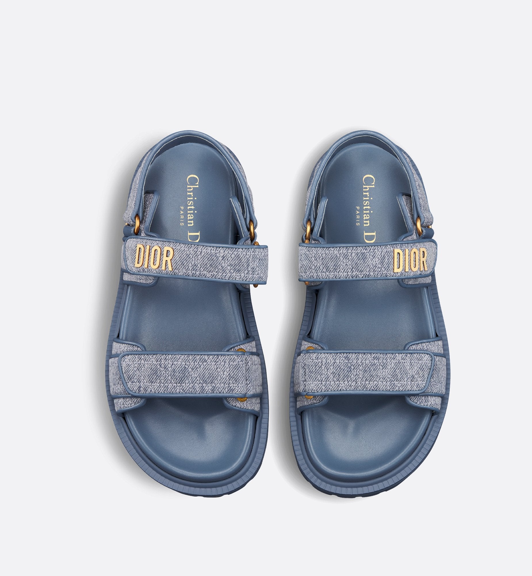 Dioract Sandal Blue Cannage Denim