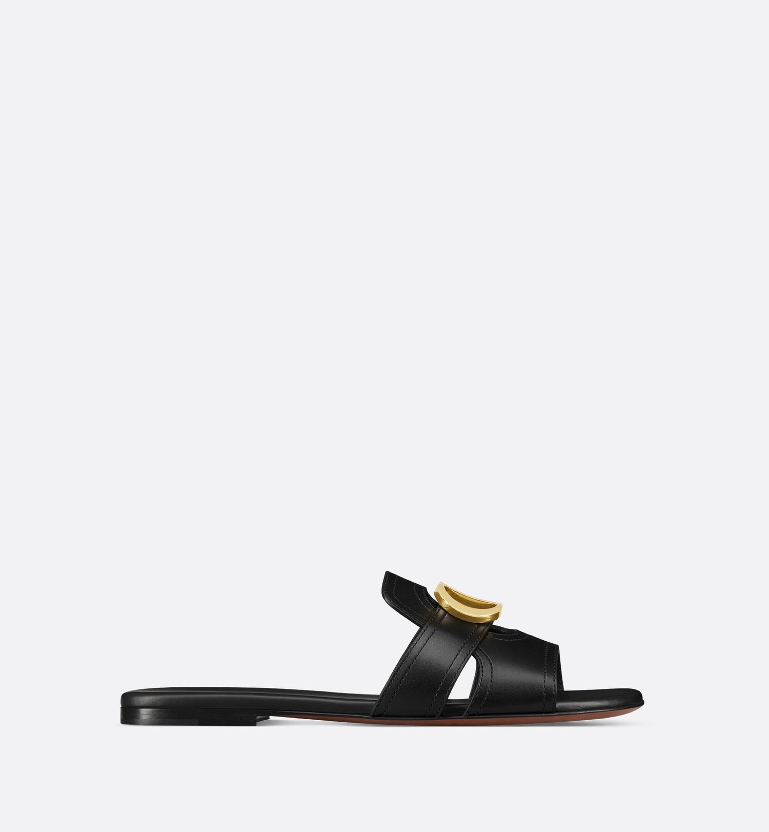 30 Montaigne Slide Black Calfskin