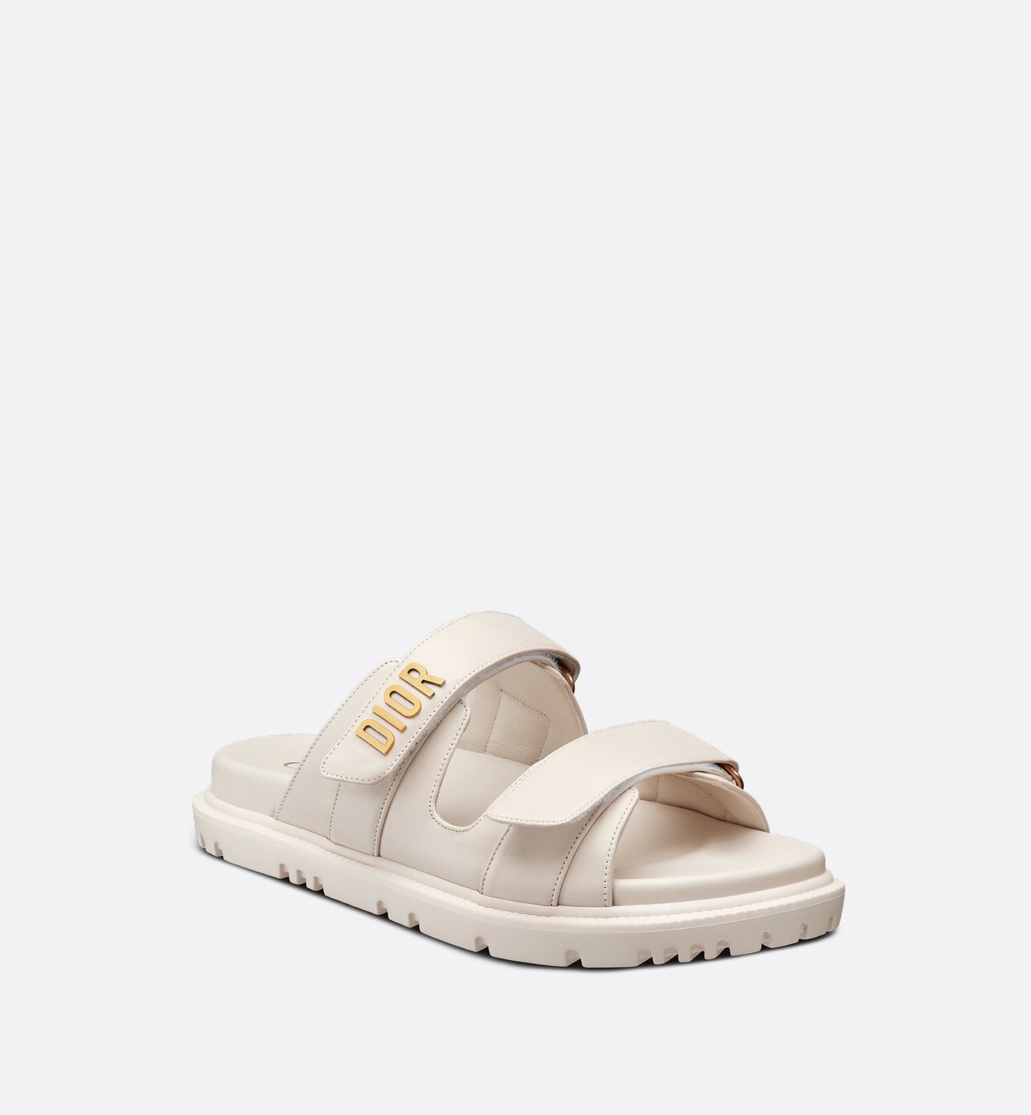 Dioract Slide White Lambskin