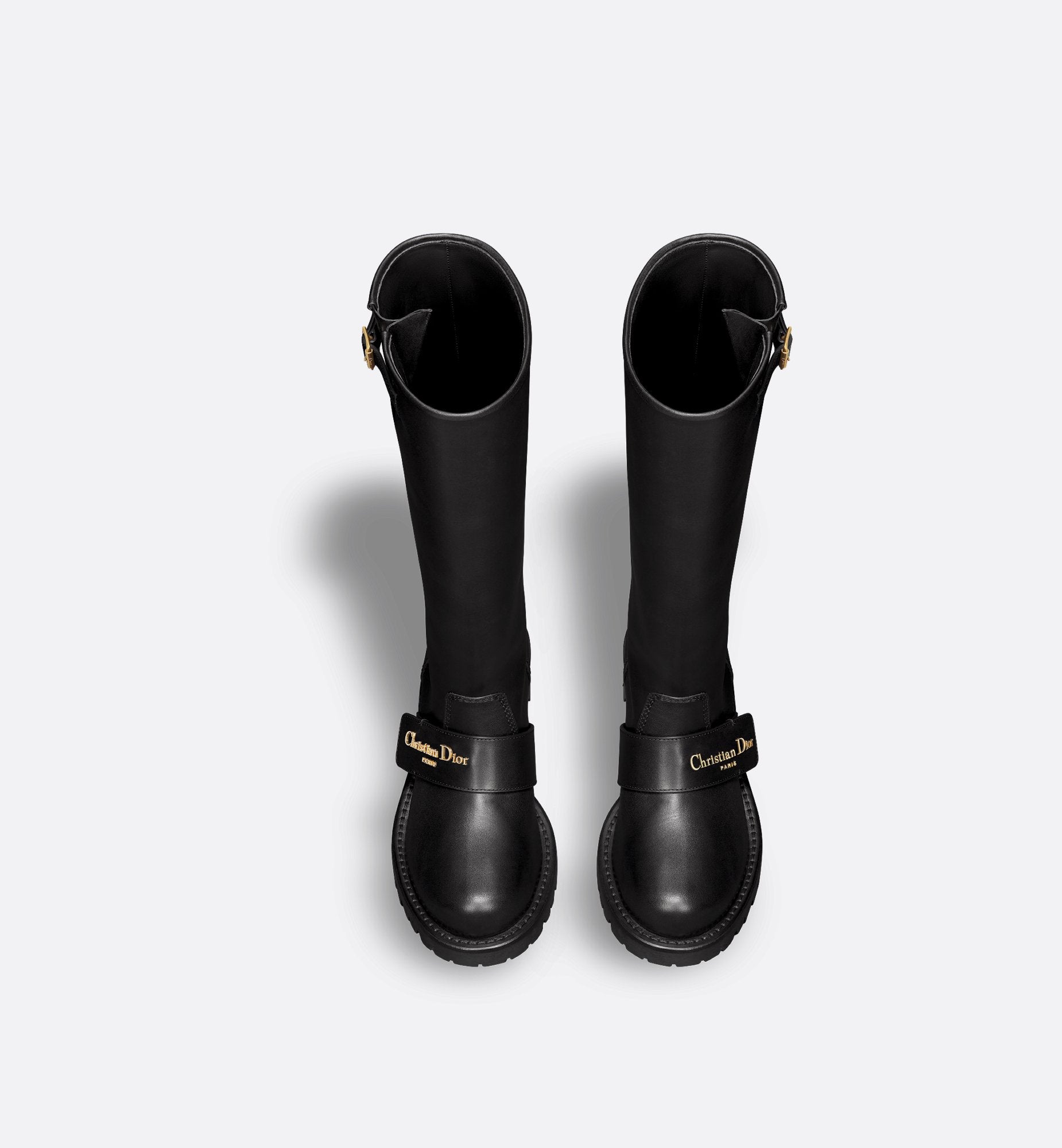 D Quest Boot Black Calfskin