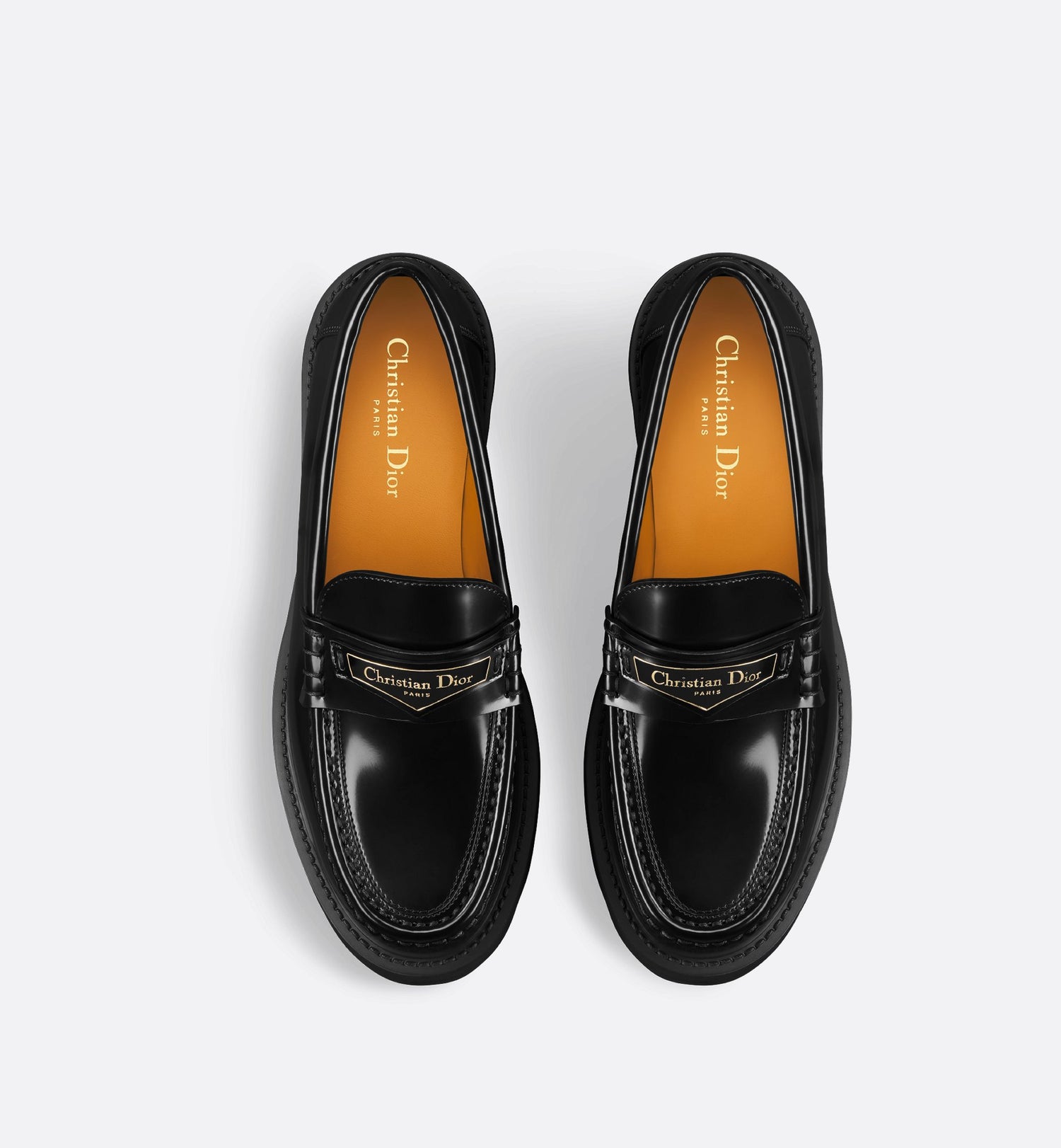 Boy Platform Loafer Black Brushed Calfskin