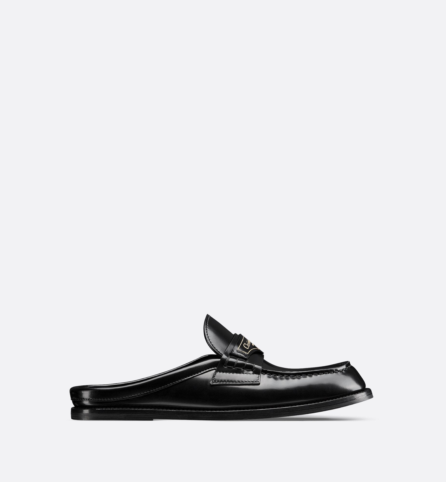 Boy Mule Black Brushed Calfskin