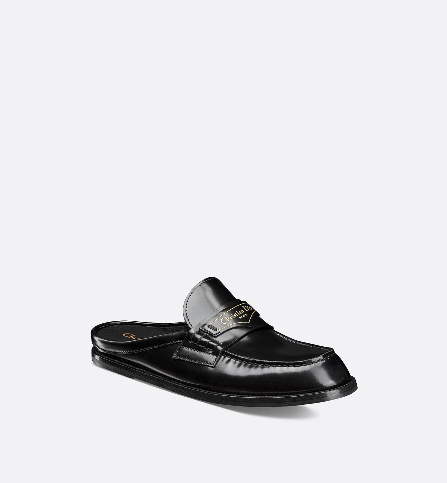 Boy Mule Black Brushed Calfskin