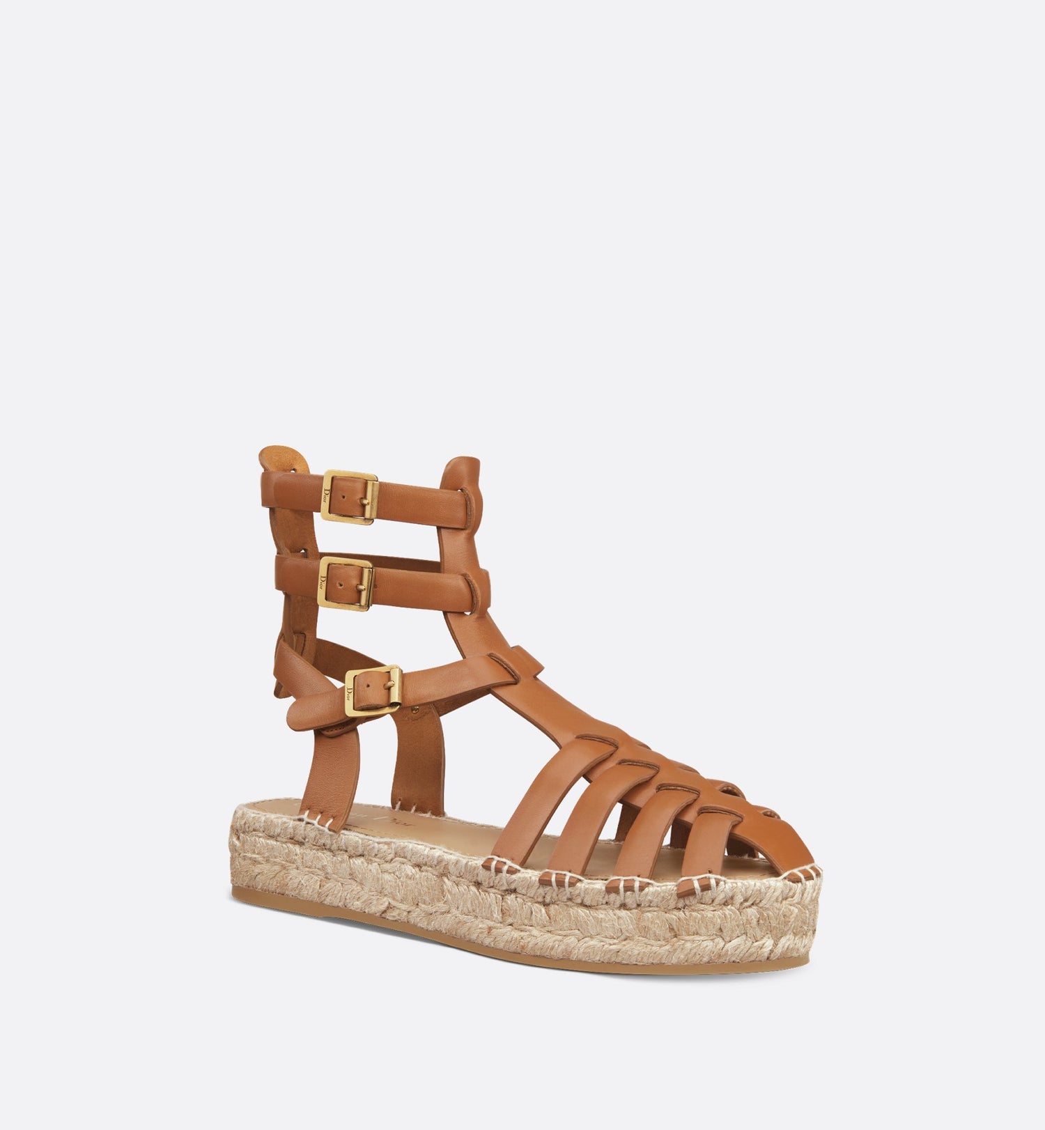 Dioriviera Marine Sandal Camel Calfskin