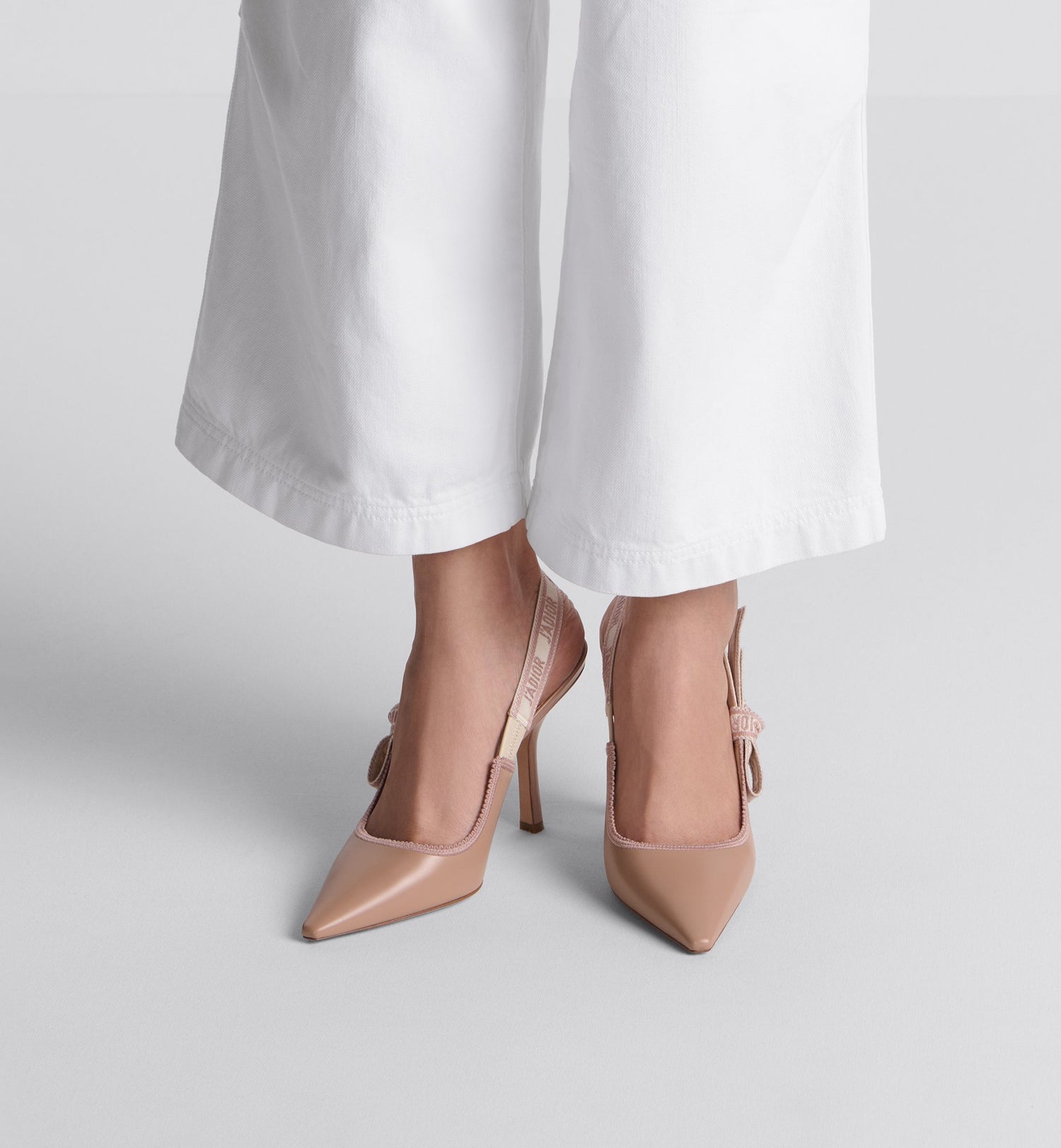 JAdior Slingback Pump Nude Calfskin