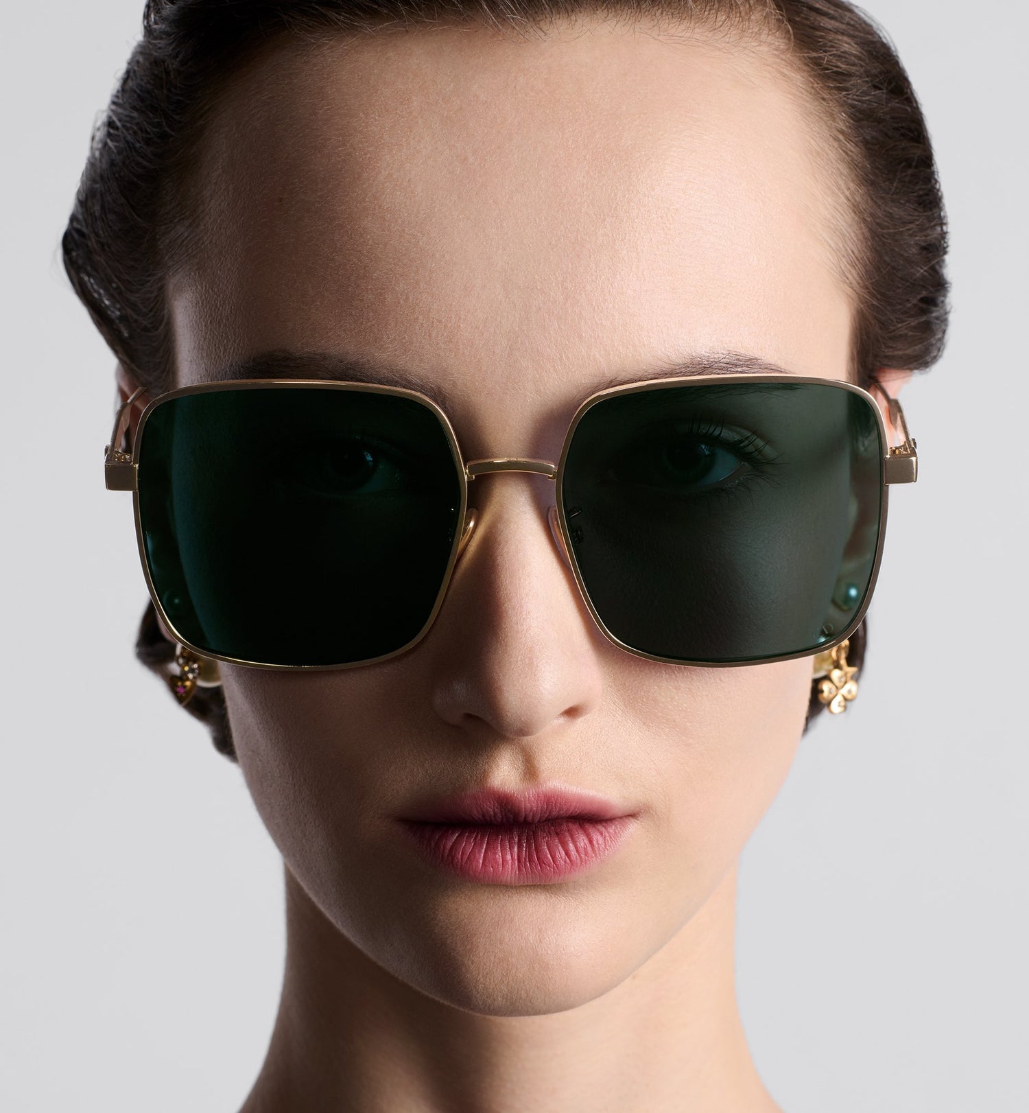 Diorcannage S1U Green Square Sunglasses