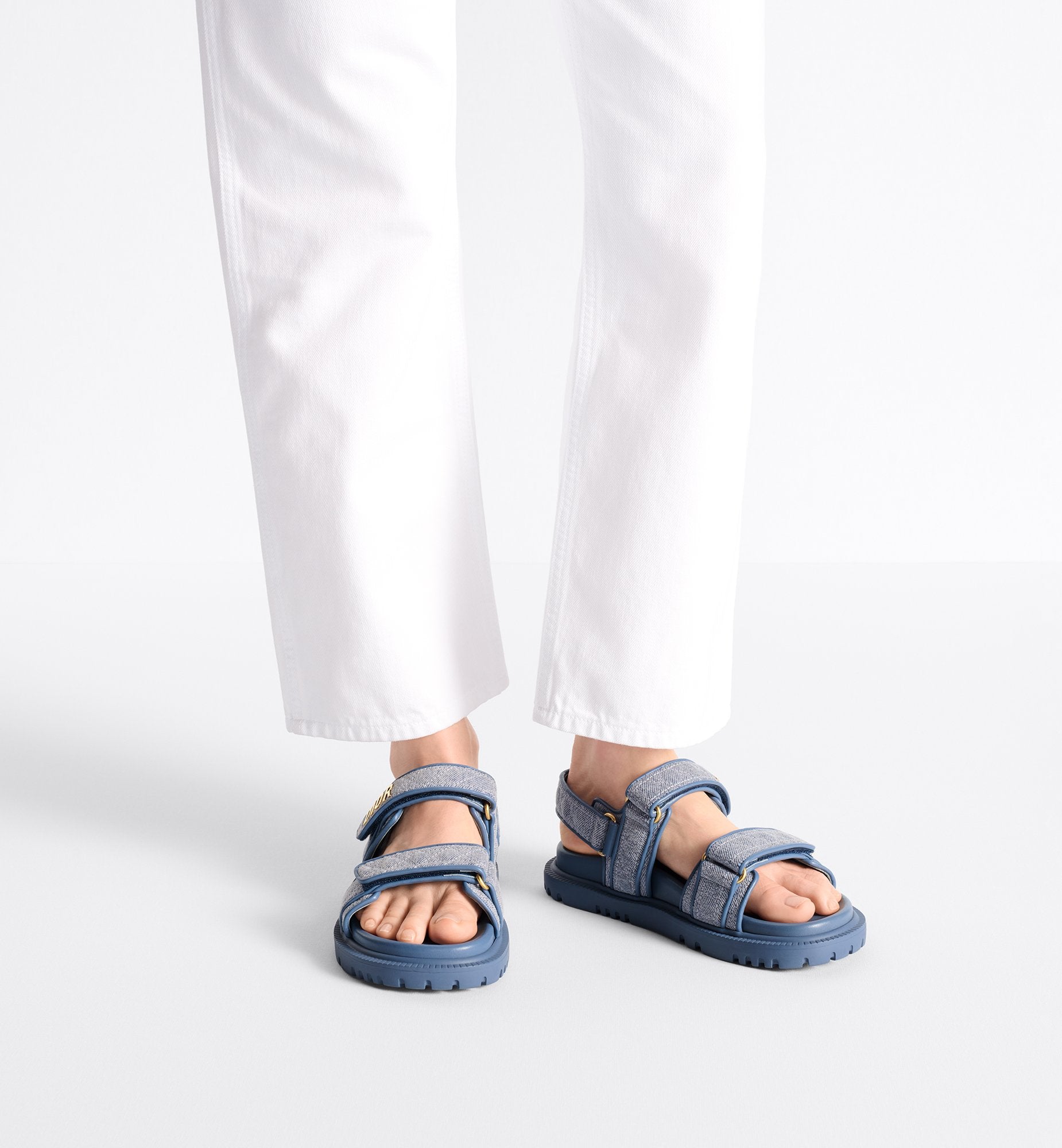 Dioract Sandal Blue Cannage Denim