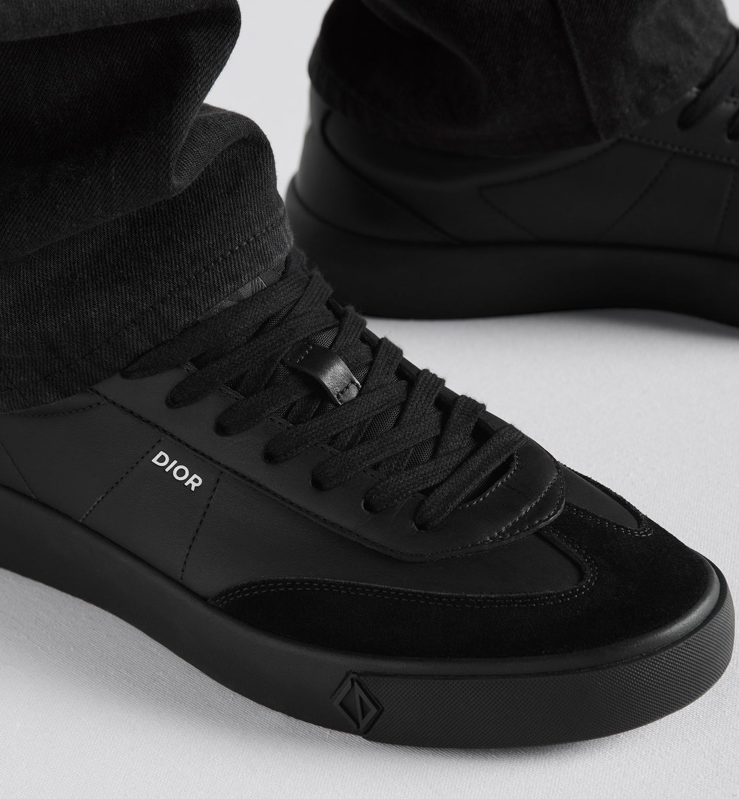 B101 Sneaker Black Smooth Calfskin And Nubuck