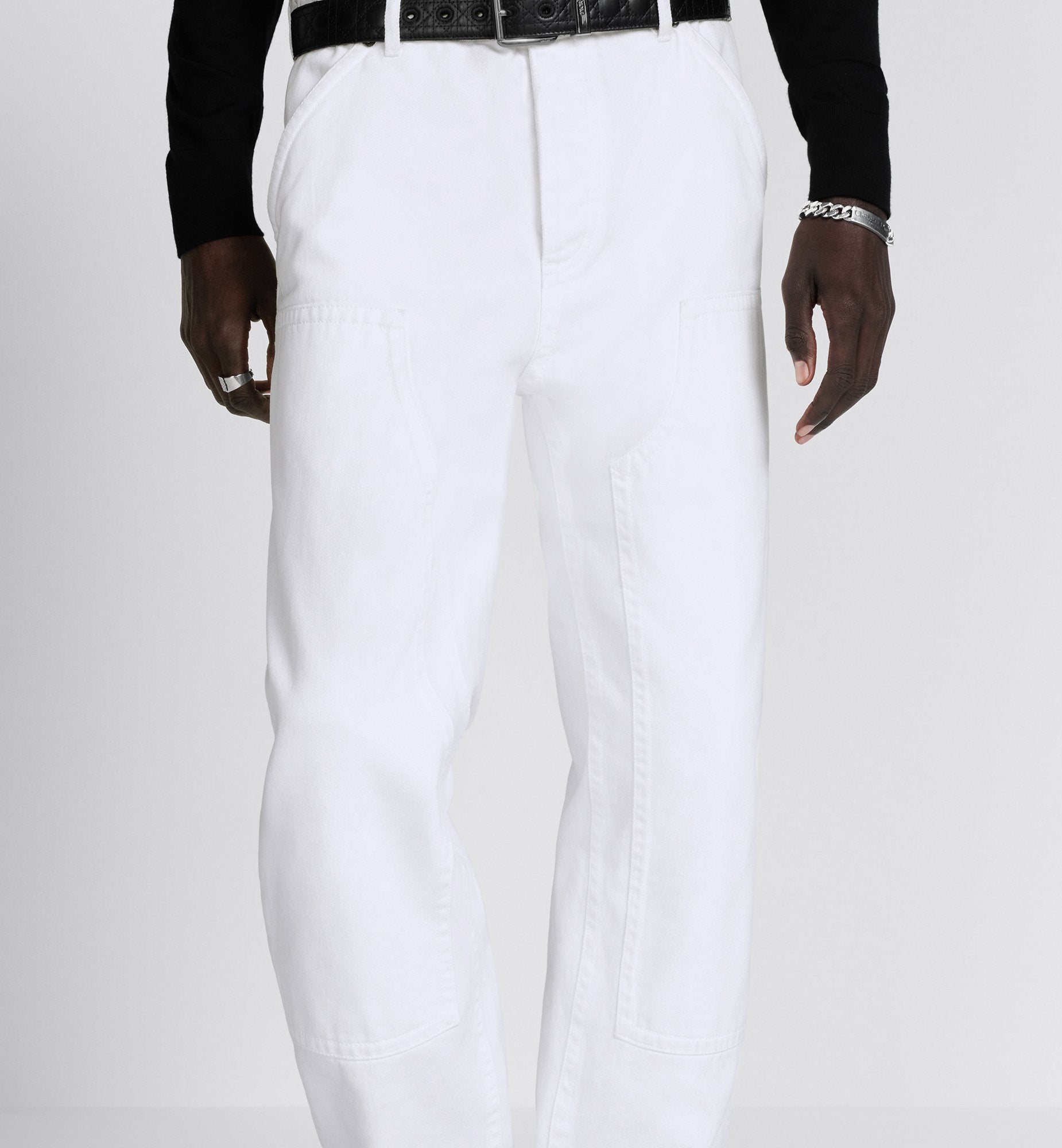 Carpenter Jeans White Cotton Twill