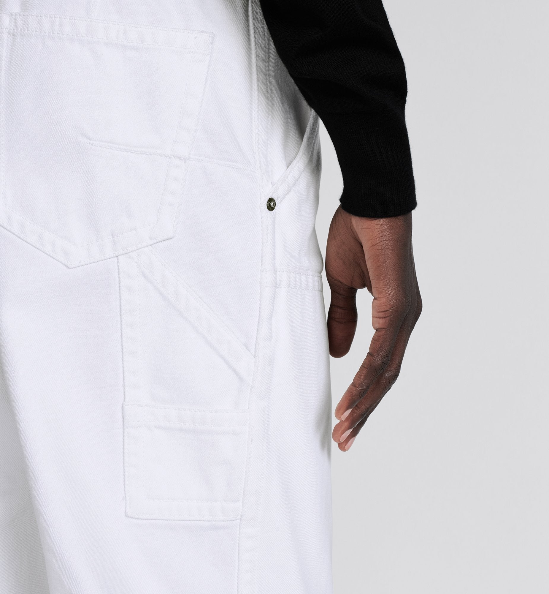 Carpenter Jeans White Cotton Twill