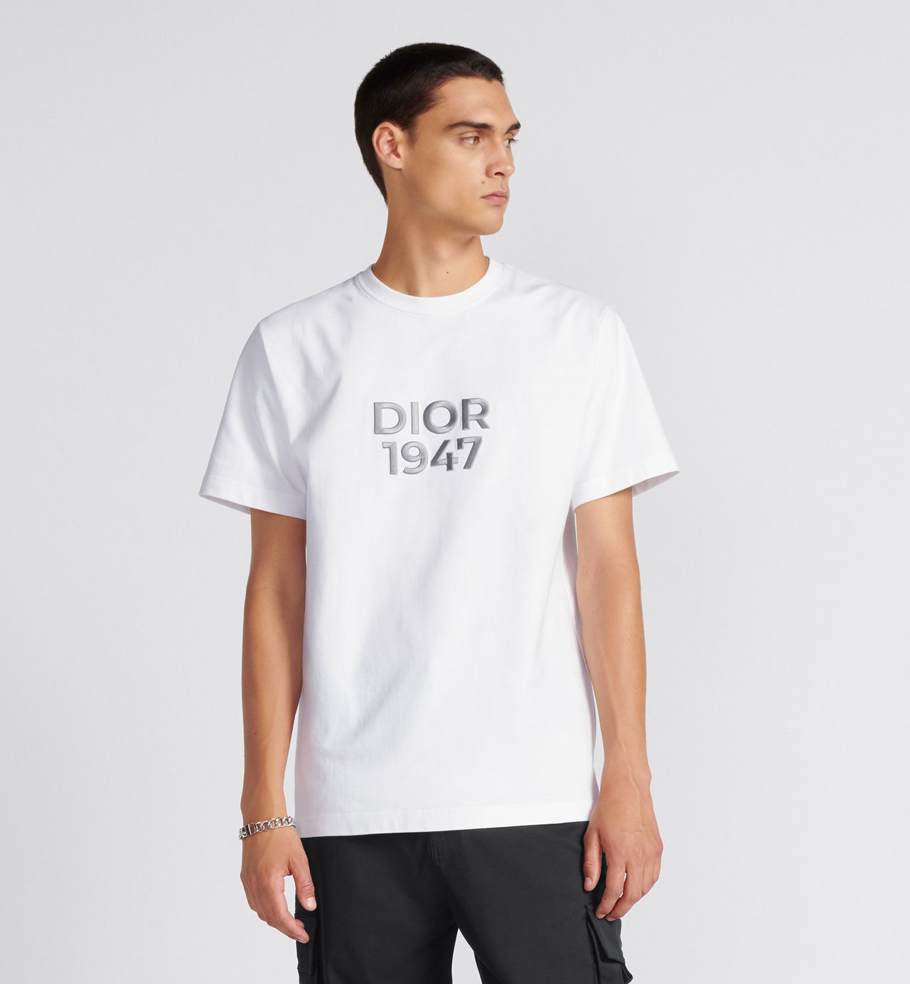 Relaxed-Fit T-Shirt White Cotton Jersey