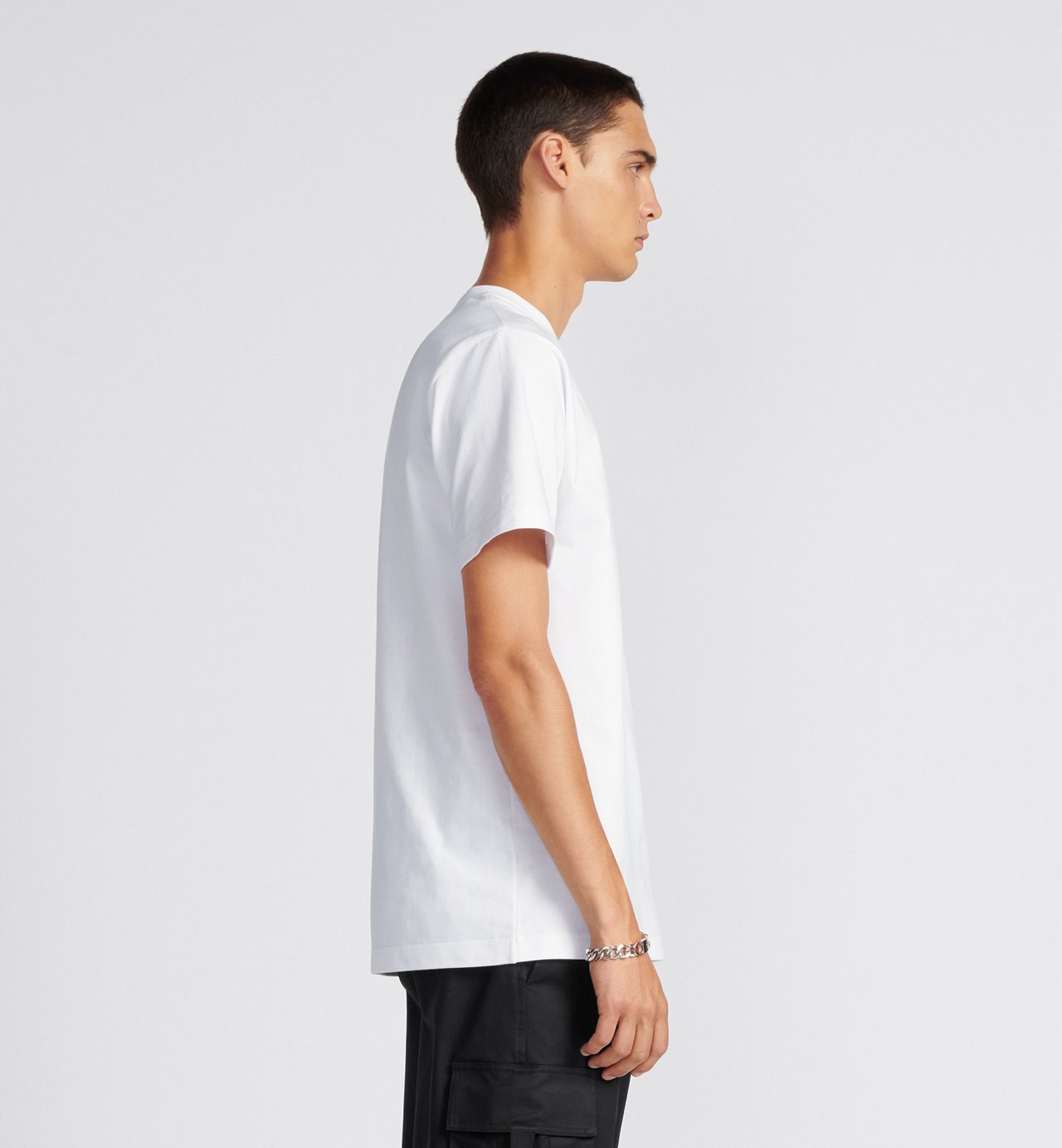 Relaxed-Fit T-Shirt White Cotton Jersey