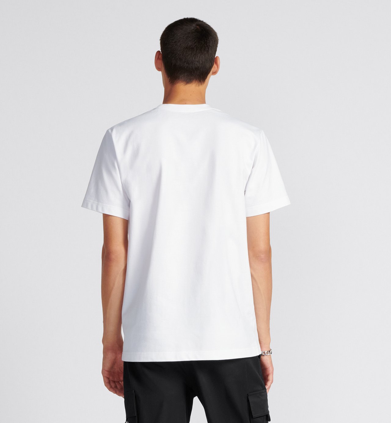 Relaxed-Fit T-Shirt White Cotton Jersey