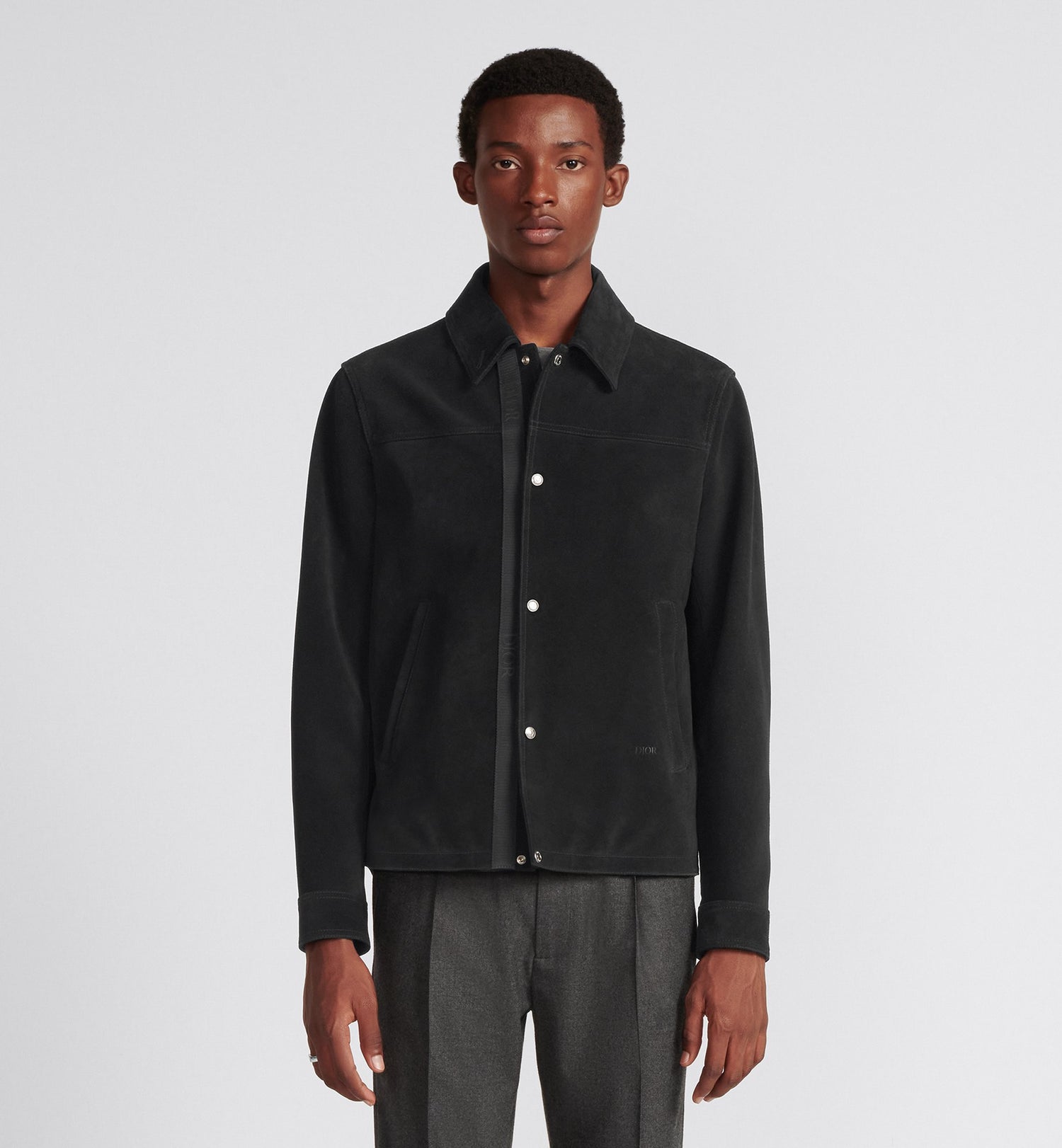 Overshirt Black Suede