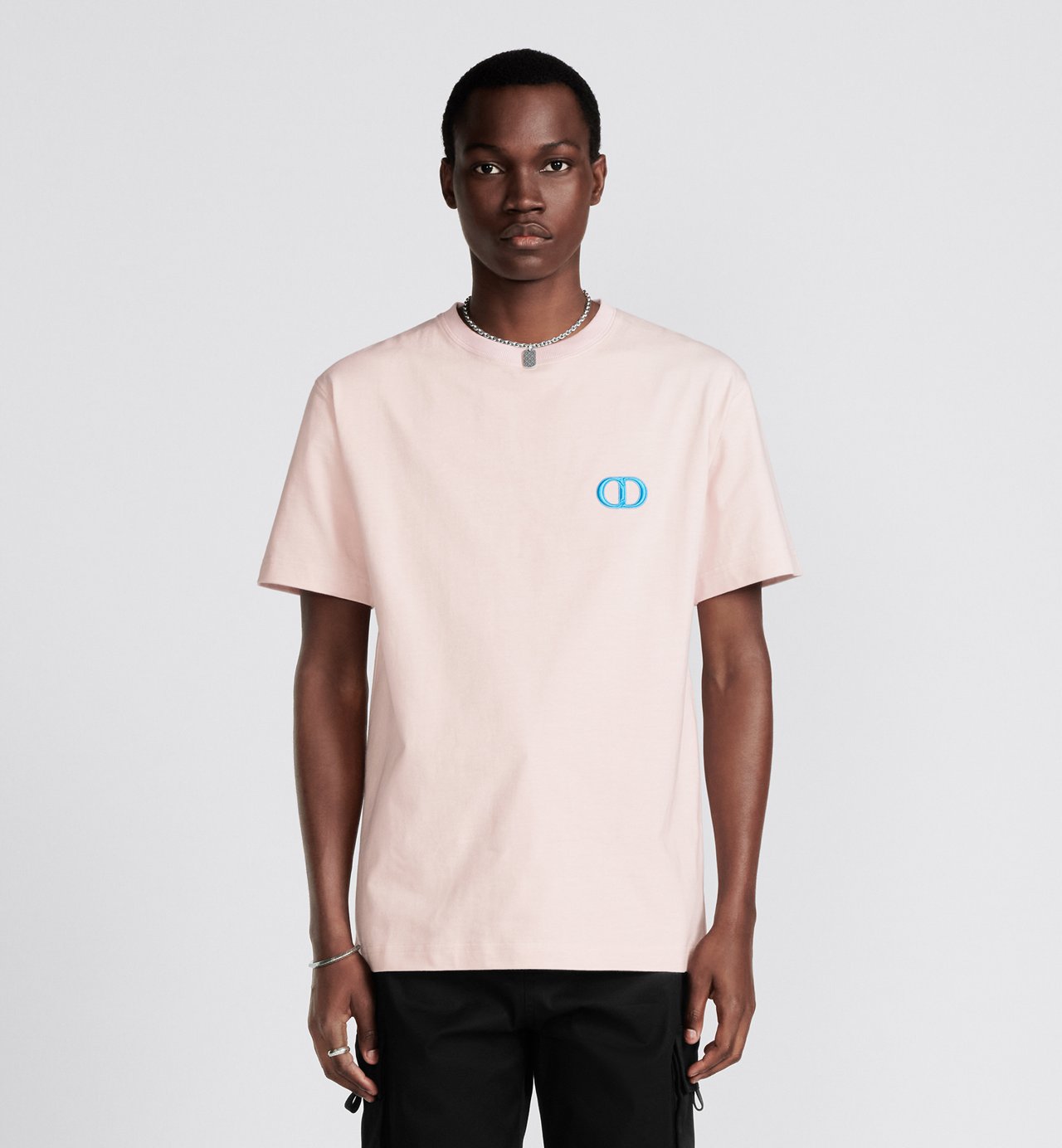 Cd Icon T-Shirt Relaxed Fit Pink Cotton Jersey