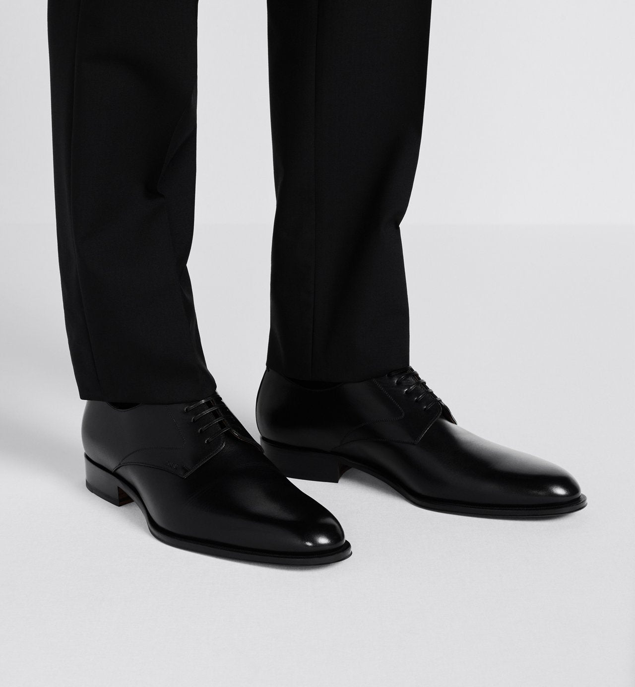 Timeless Derby Shoe Black Smooth Calfskin