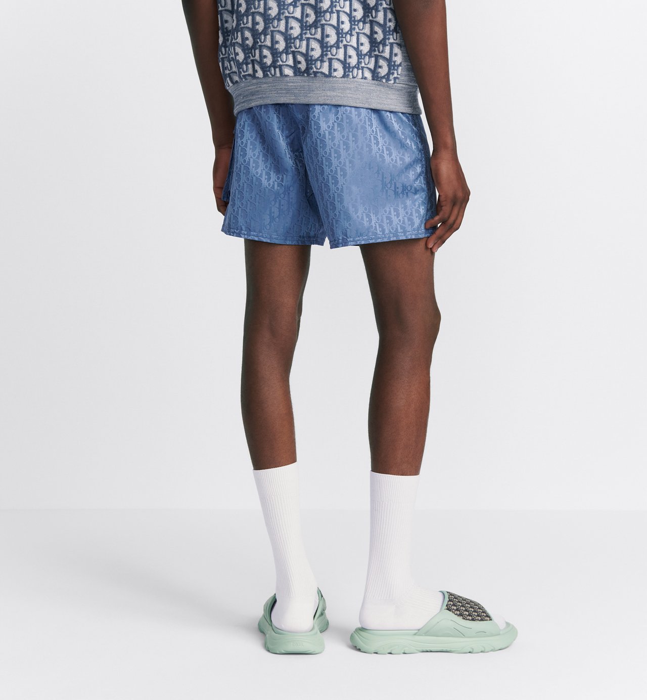 Dior And Parley Swim Shorts Blue Dior Oblique Parley Ocean Plastic® Technical Fabric