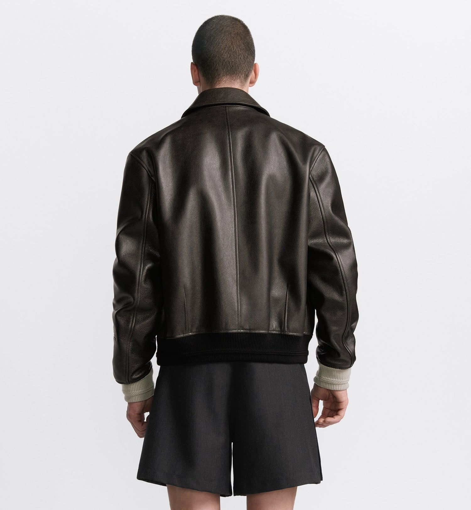 Cd Couture Signature Blouson Jacket Black Calfskin