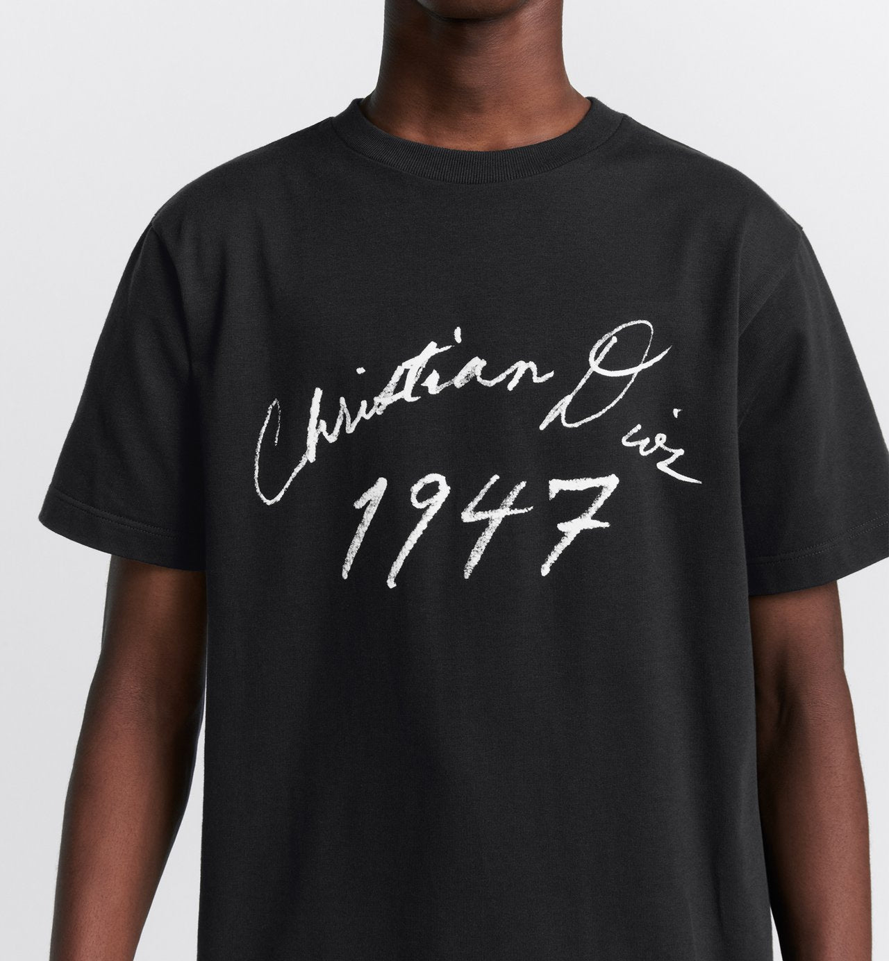 Handwritten Relaxed-Fit T-Shirt Black Cotton Jersey