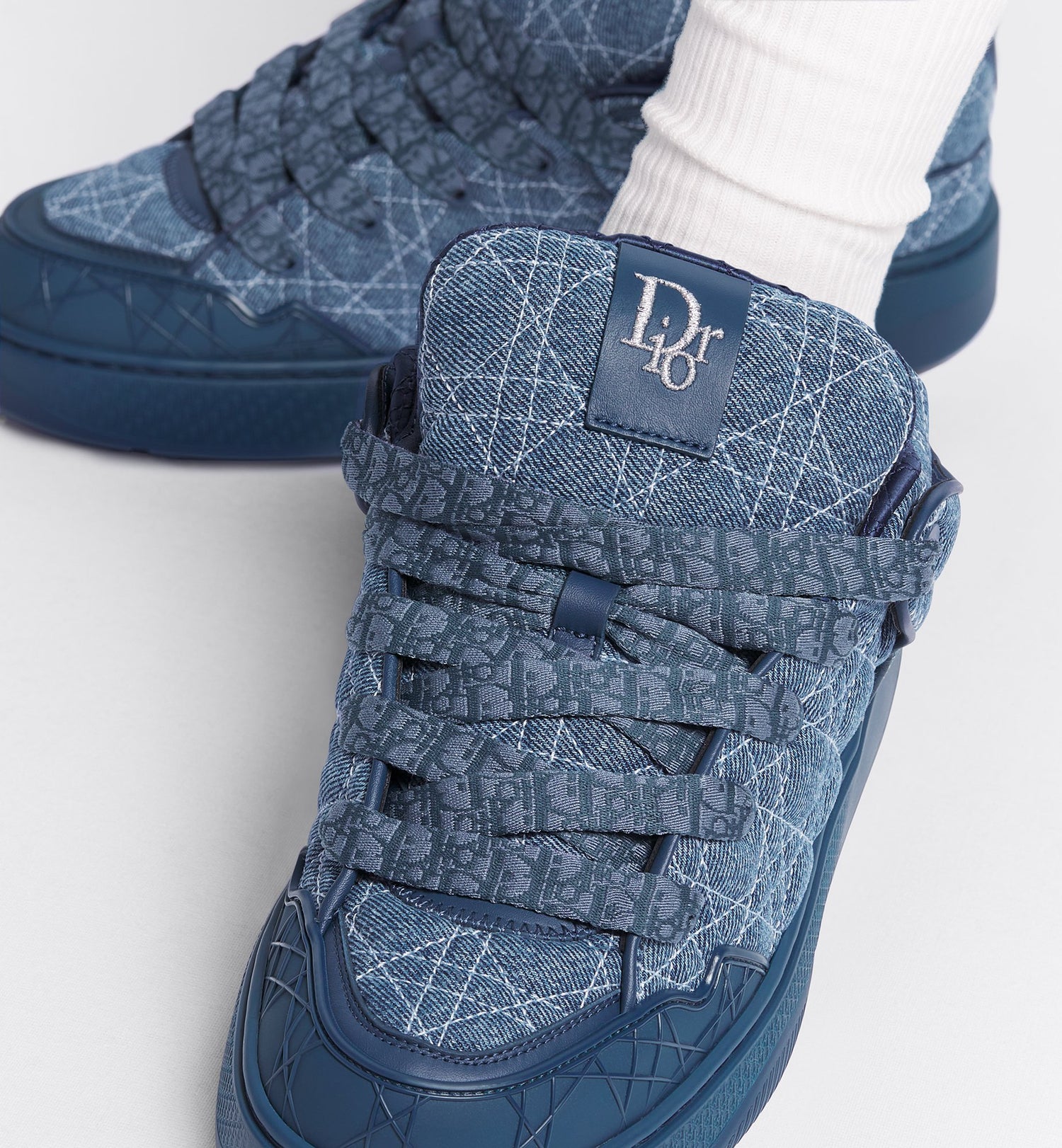 B9S Skater Sneaker Limited And Numbered Edition Blue Kumo Cannage Denim