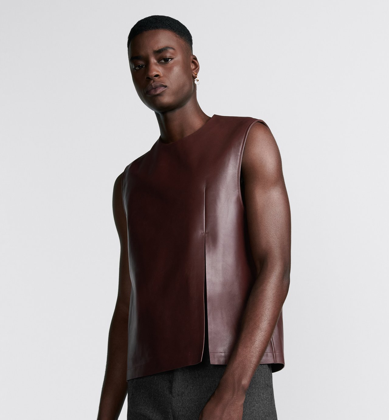 Couture Top Burgundy Calfskin