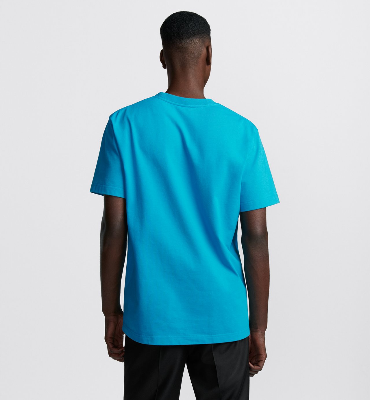 Cd Icon T-Shirt Relaxed Fit Blue Cotton Jersey