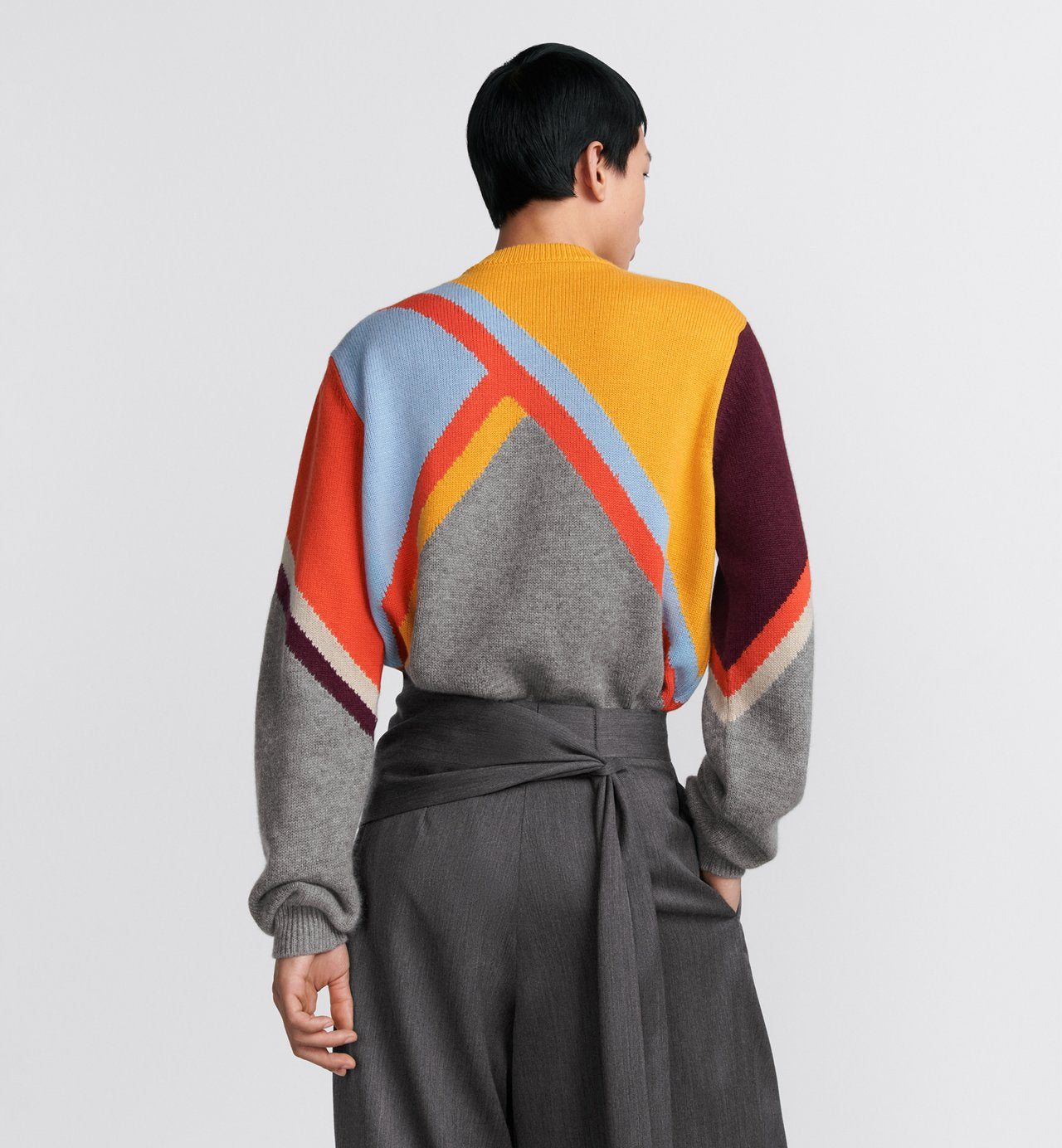 Sweater Multicolor Cashmere Intarsia