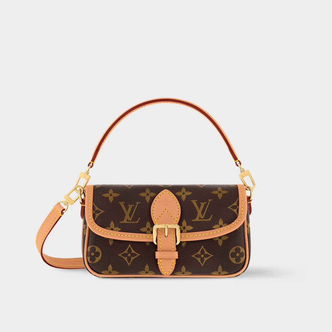 Louis Vuitton Nano Diane Handbag Monogram Canvas Front View