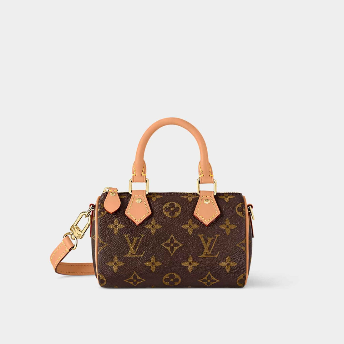 Louis Vuitton Speedy Nano Handbag Monogram Canvas Front View