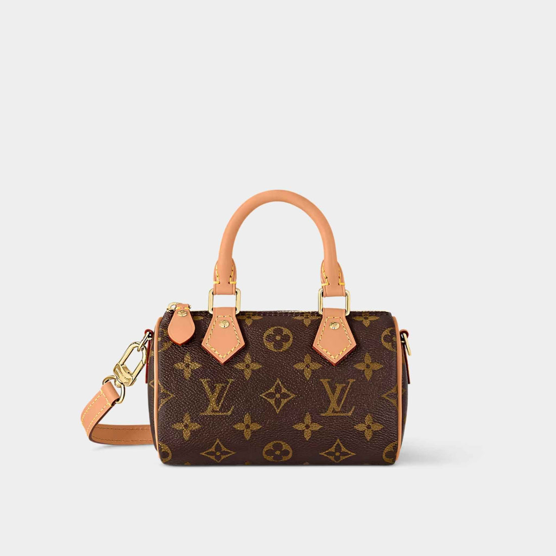 Louis Vuitton Speedy Nano Handbag Monogram Canvas Front View
