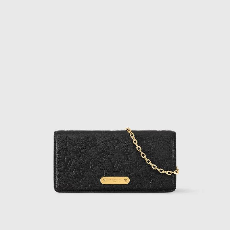 Louis Vuitton Wallet On Chain Lily Monogram Motif Front View
