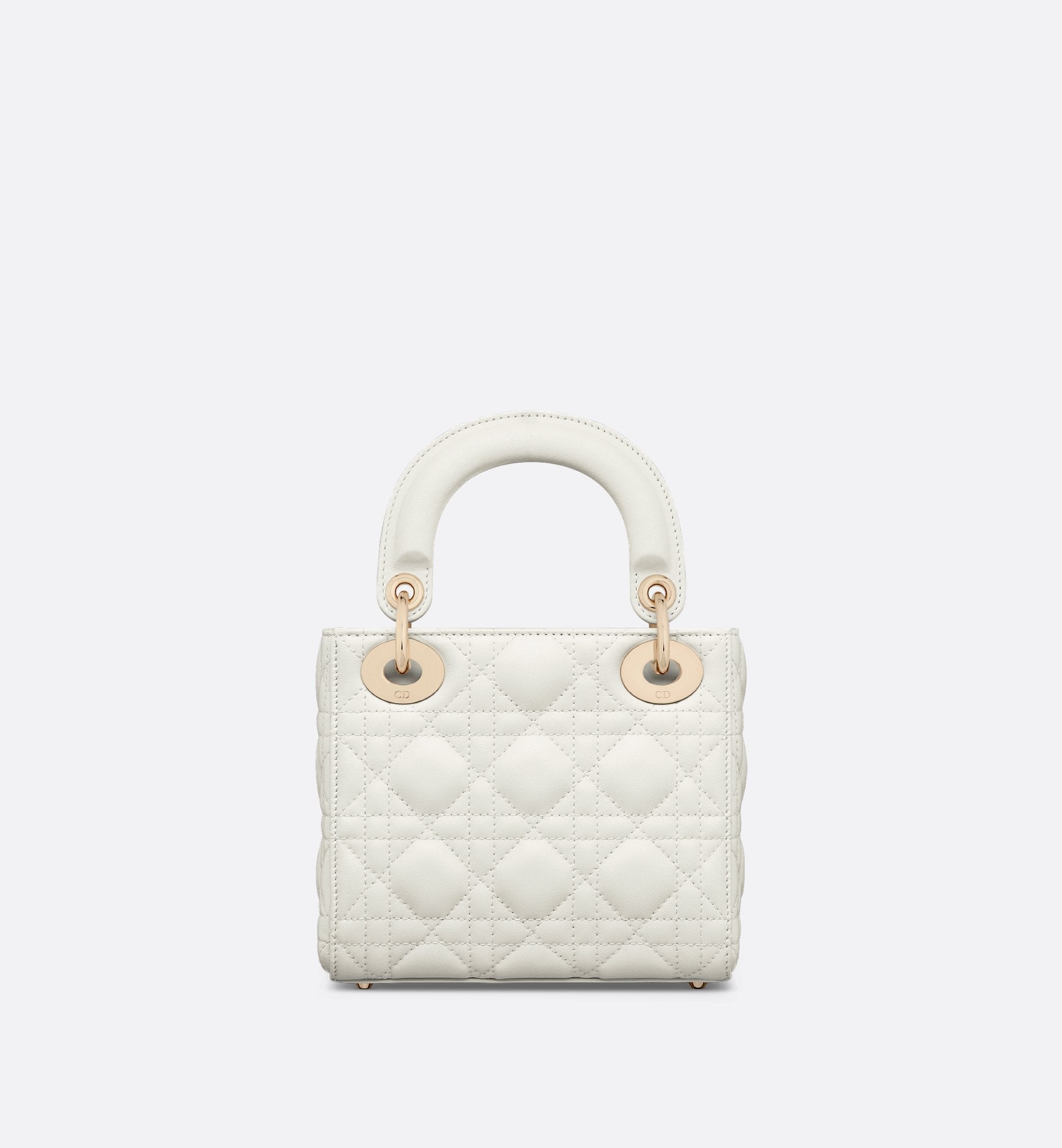 Mini Lady Dior Bag Latte Cannage Lambskin