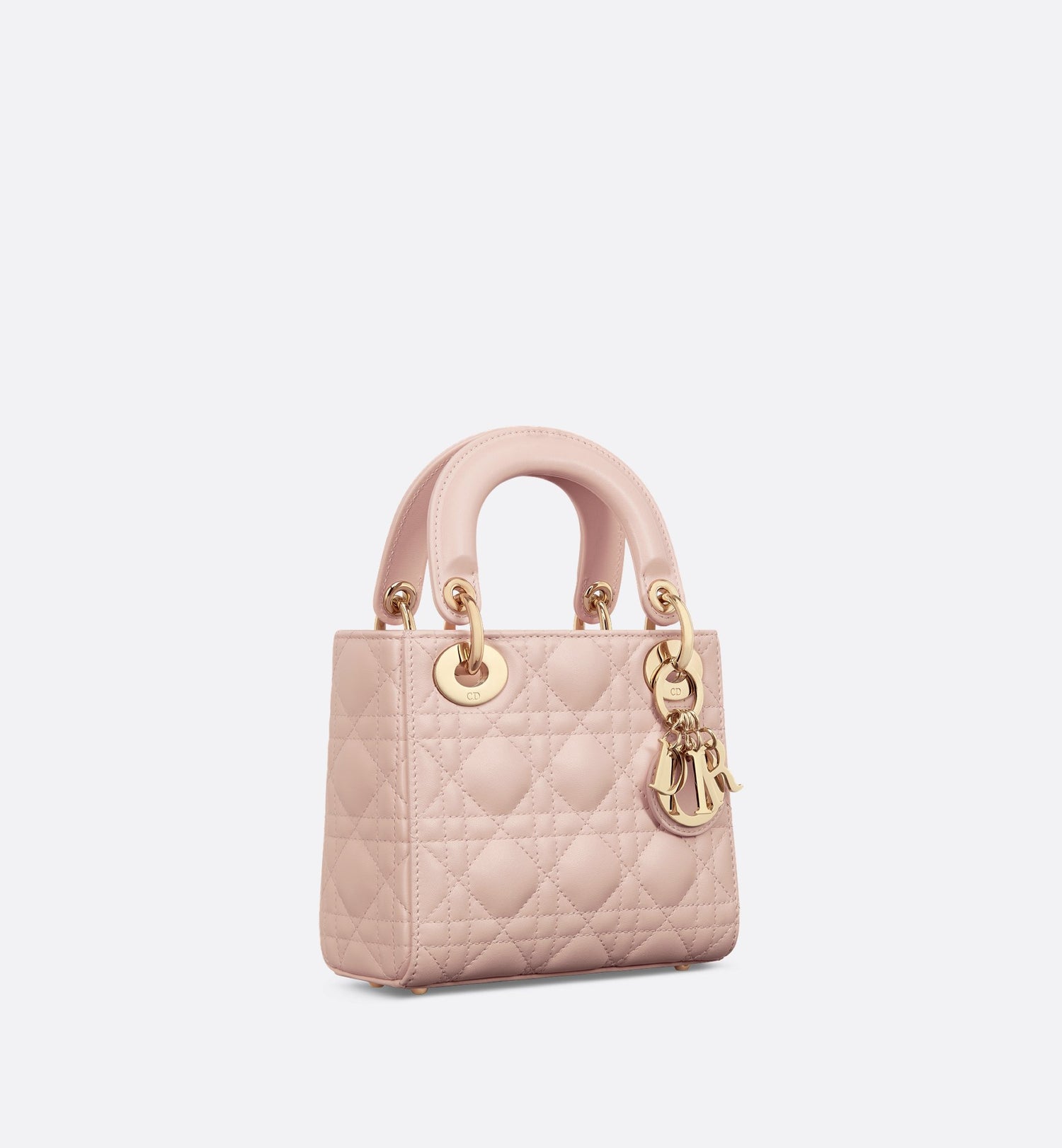 Mini Lady Dior Bag Powder Pink Cannage Lambskin