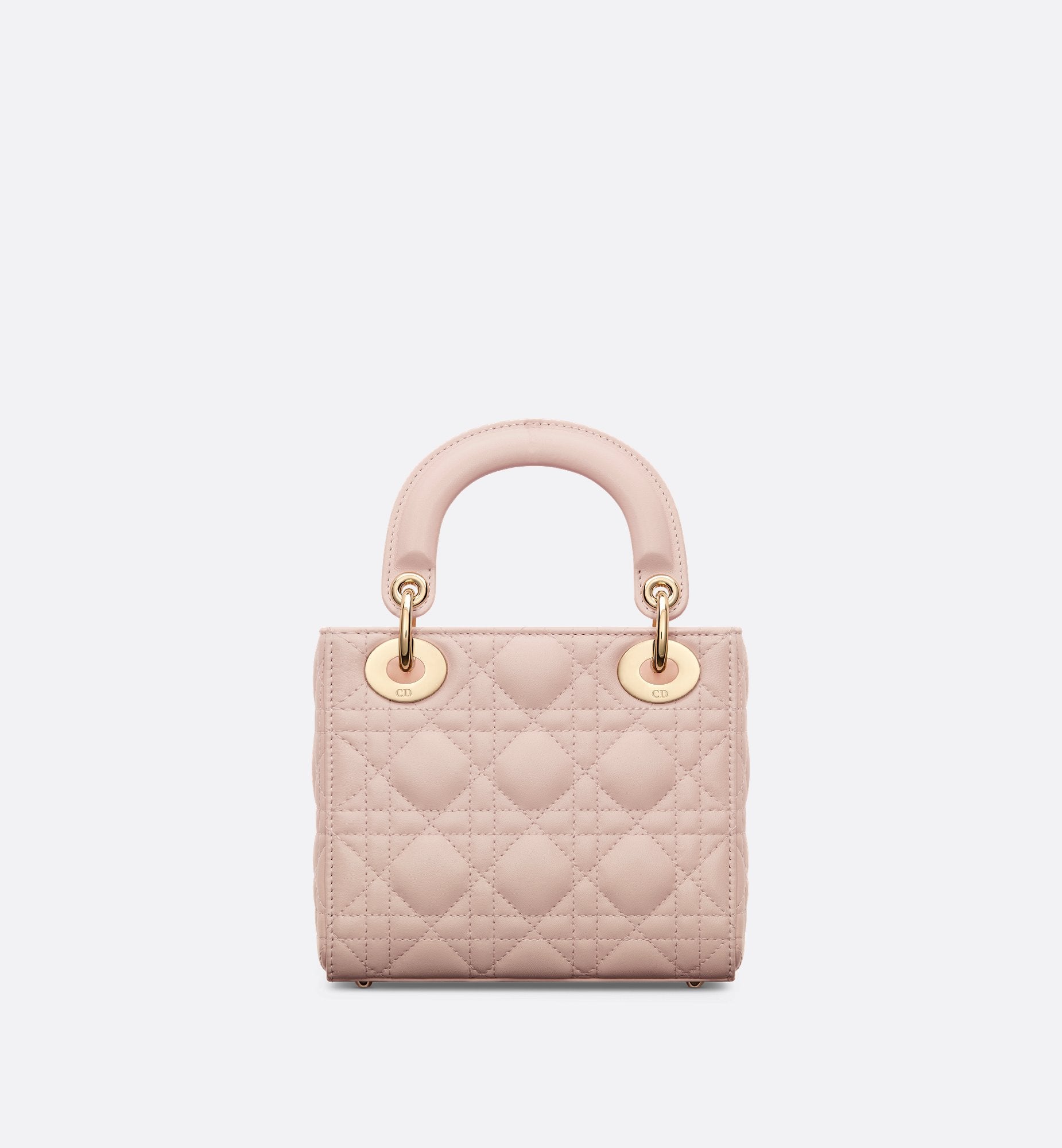 Mini Lady Dior Bag Powder Pink Cannage Lambskin