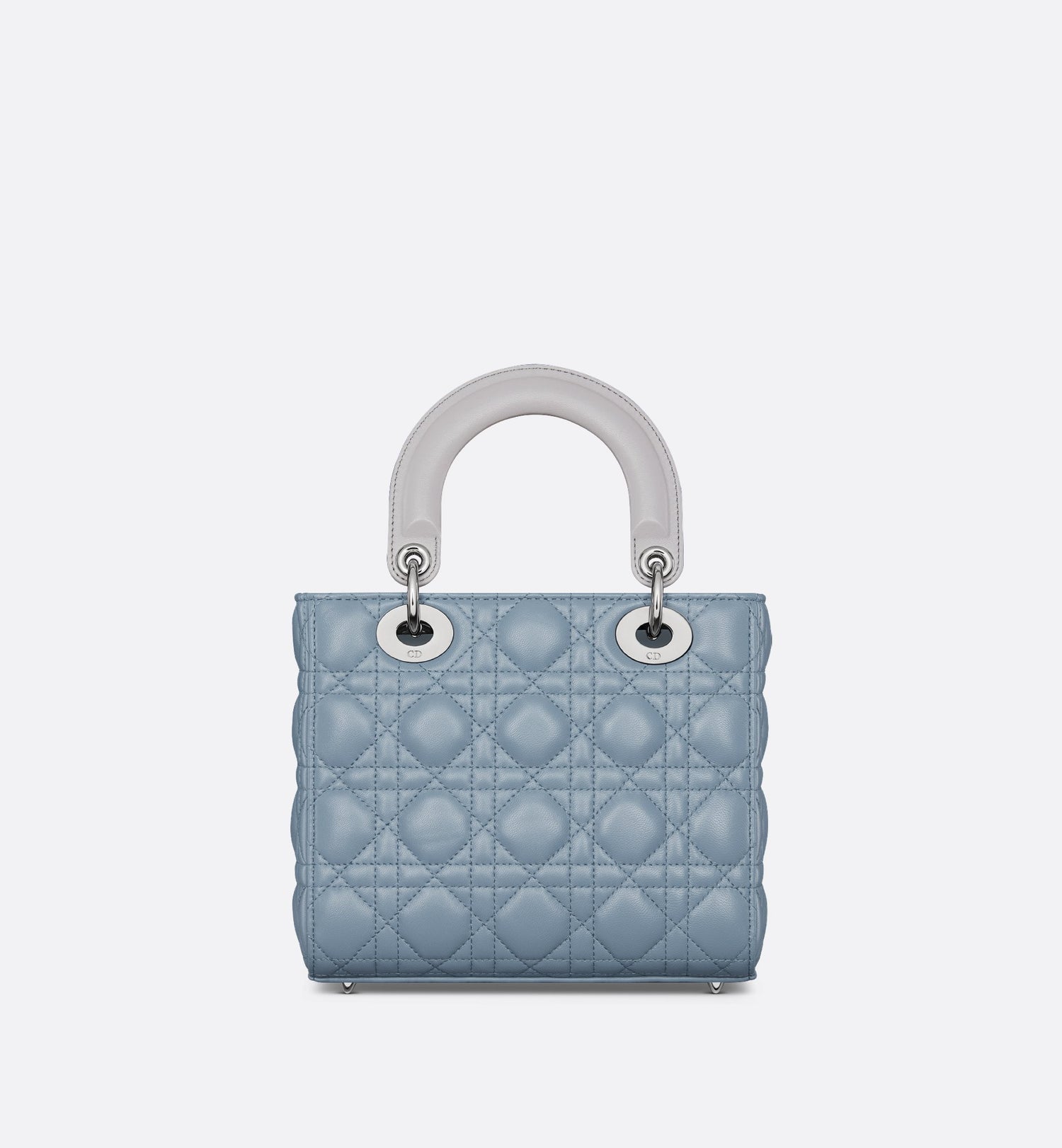 Small Lady Dior Bag Two Tone Slate Blue And Gray Cannage Lambskin