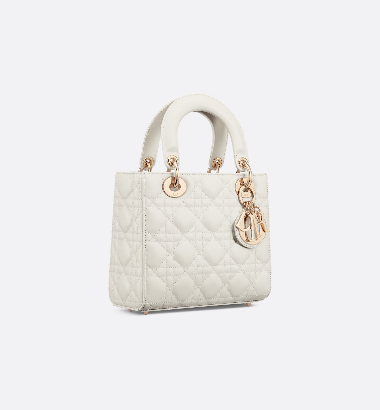 Small Lady Dior My Abcdior Bag Latte Cannage Lambskin