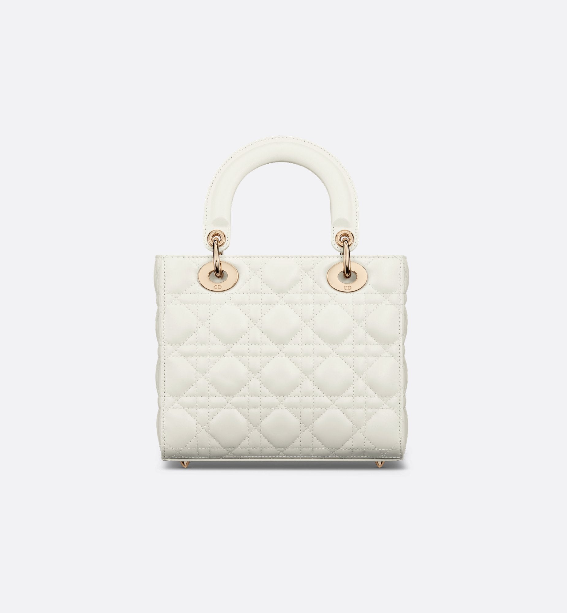 Small Lady Dior My Abcdior Bag Latte Cannage Lambskin