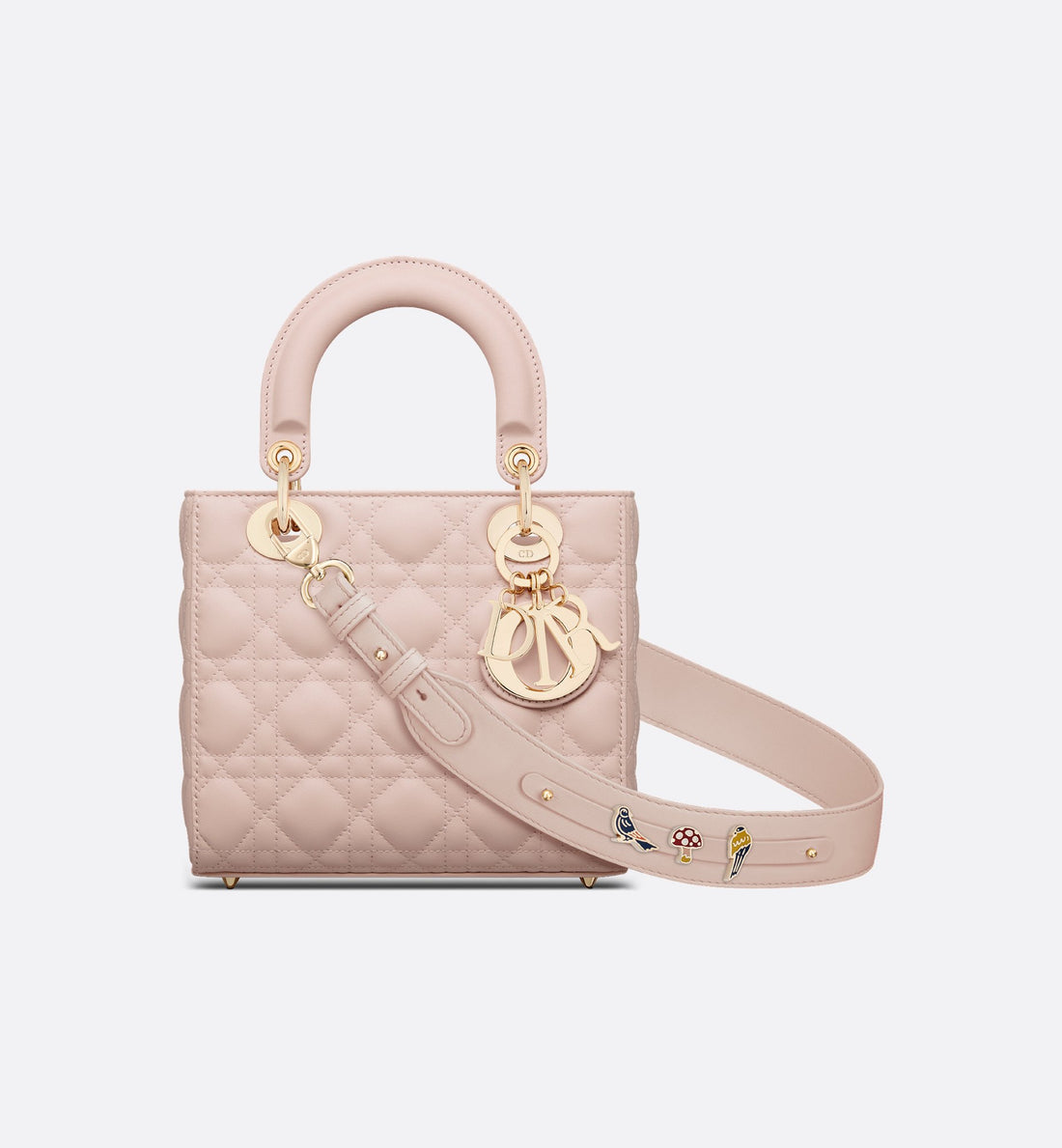 Small Lady Dior My Abcdior Bag Powder Pink Cannage Lambskin