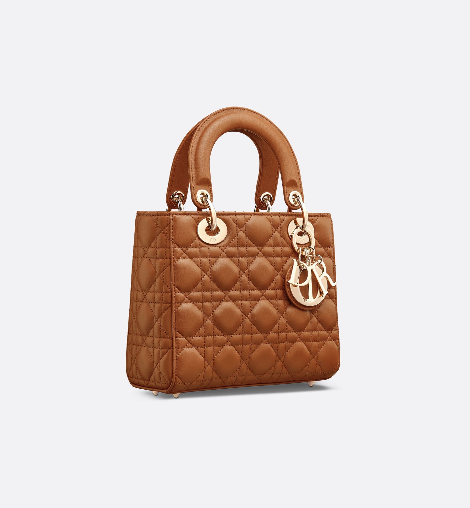 Small Lady Dior My Abcdior Bag Golden Saddle Cannage Lambskin