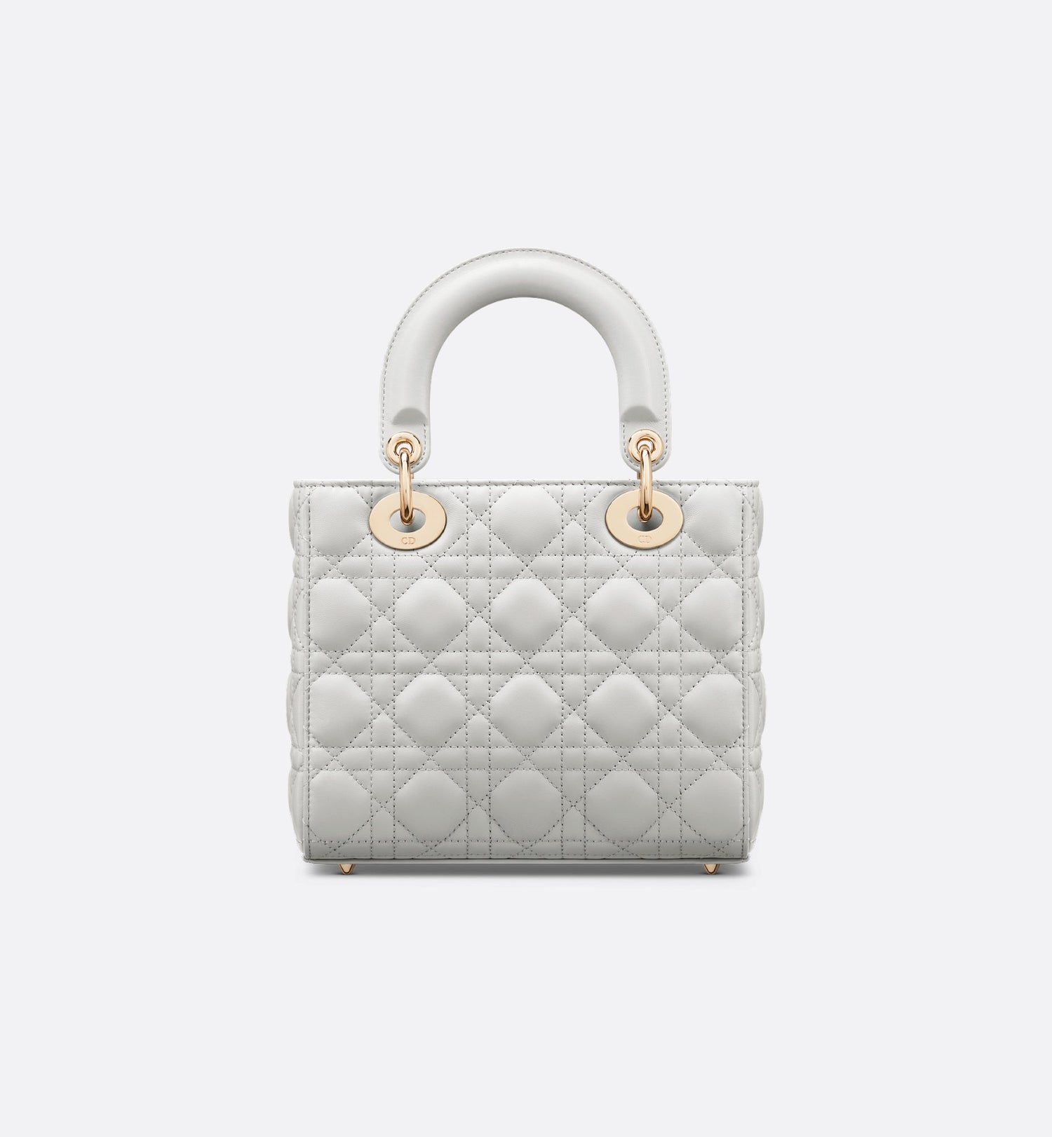 Small Lady Dior My Abcdior Bag Cloud Gray Cannage Lambskin