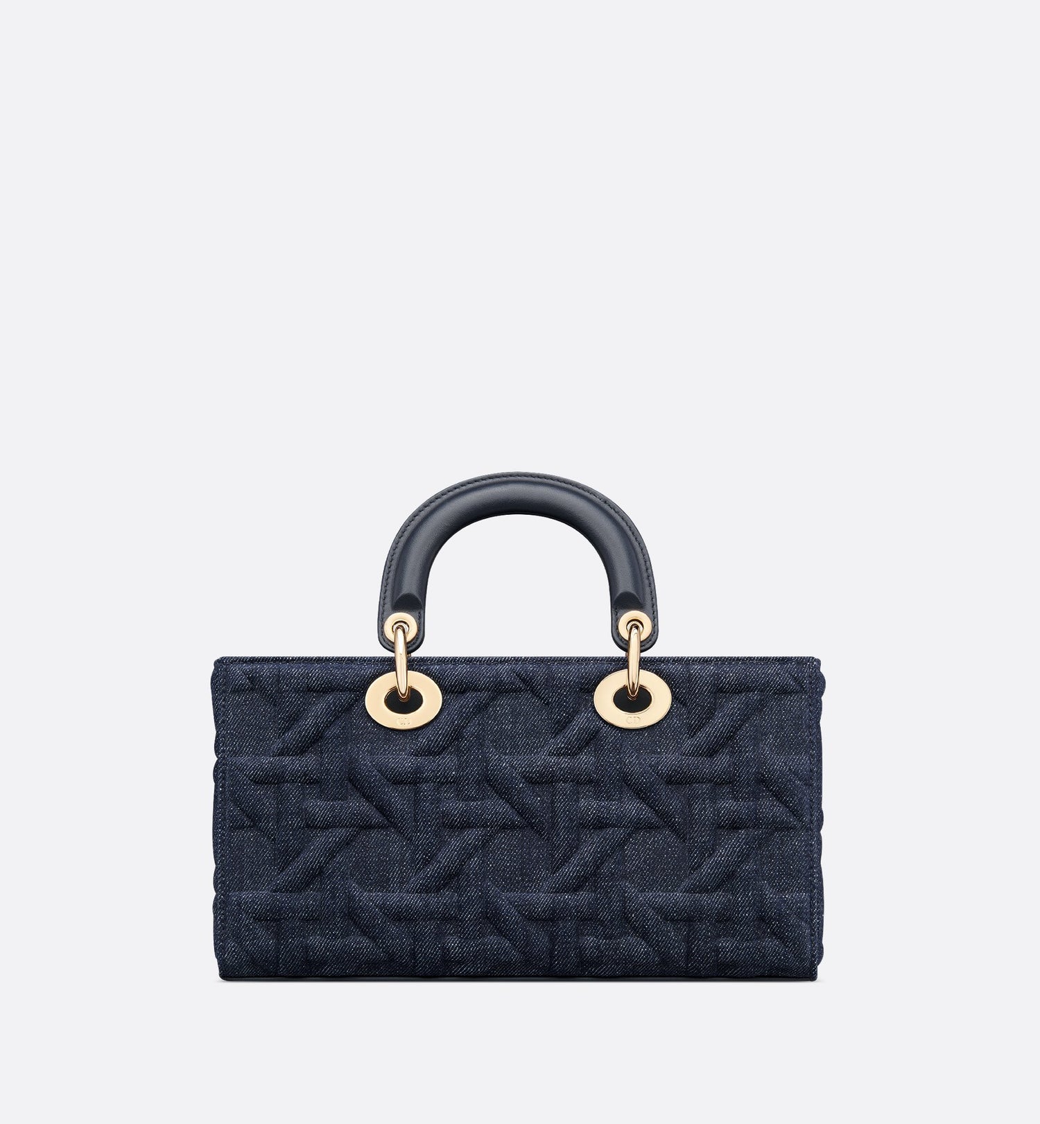 Medium Lady D-Joy Bag Blue Graphic Cannage Denim