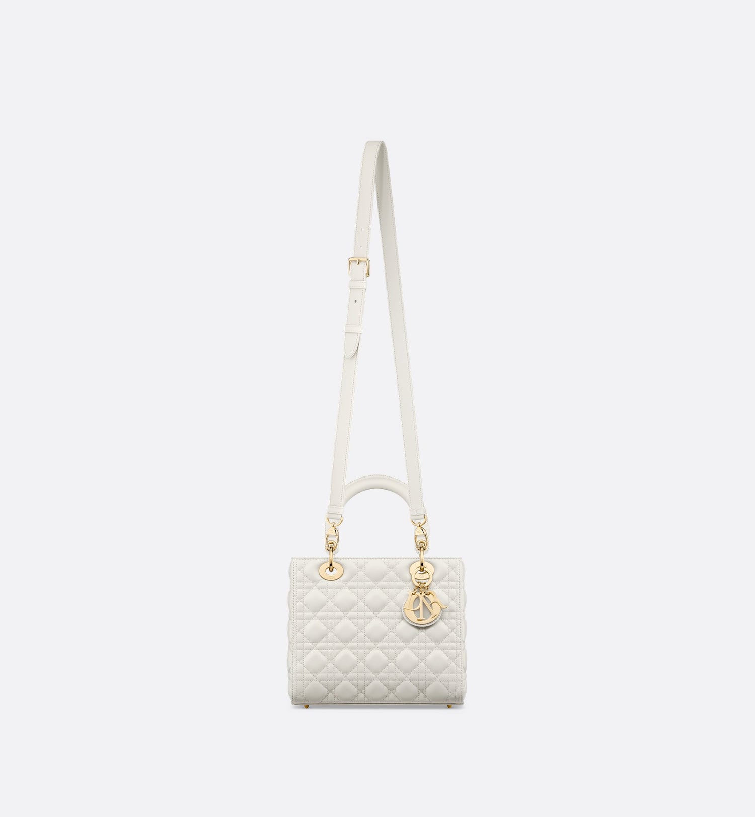 Medium Lady Dior Bag Latte Cannage Lambskin