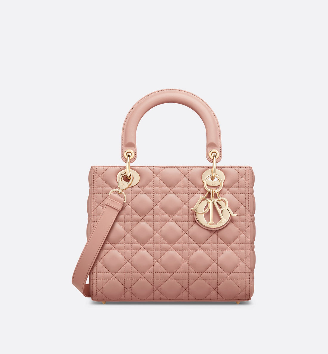 Medium Lady Dior Bag Blush Cannage Lambskin