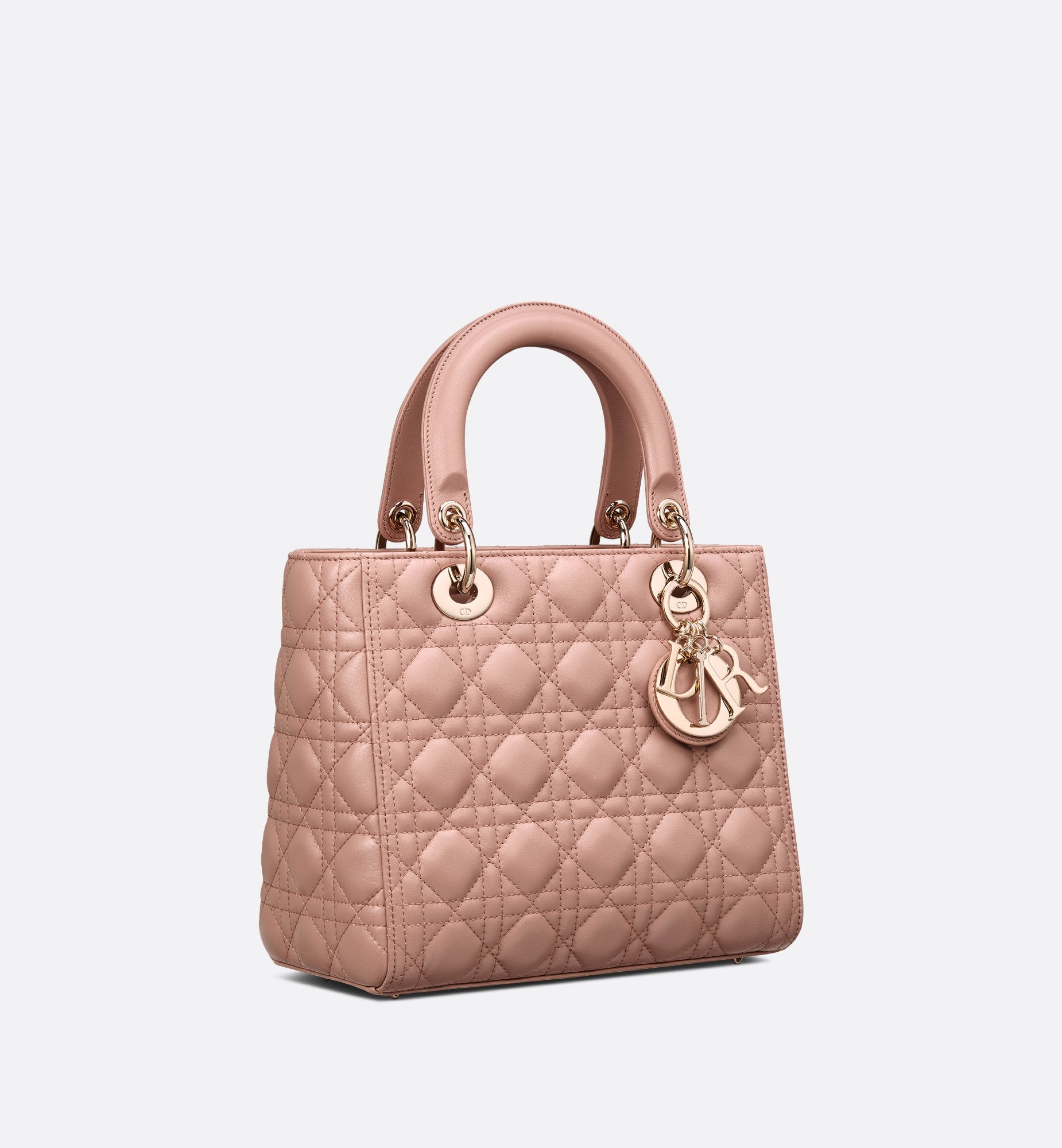 Medium Lady Dior Bag Blush Cannage Lambskin