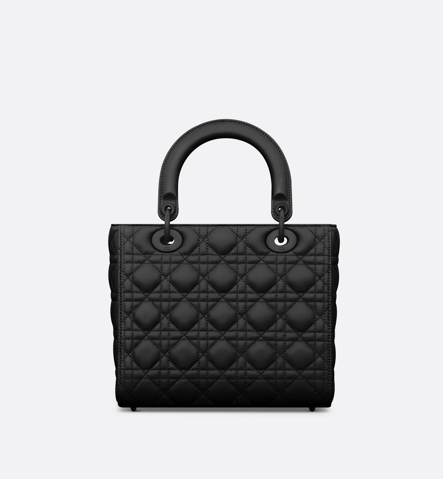 Medium Lady Dior Bag Black Ultramatte Cannage Calfskin