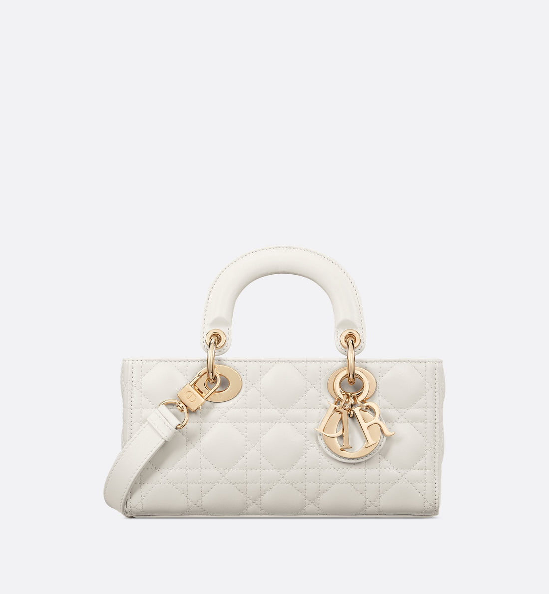 Small Lady D-Joy Bag Latte Cannage Lambskin