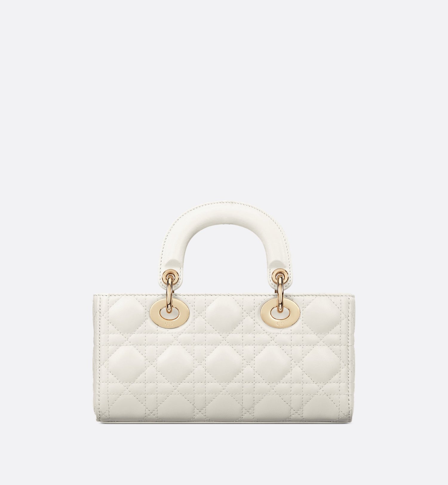 Small Lady D-Joy Bag Latte Cannage Lambskin