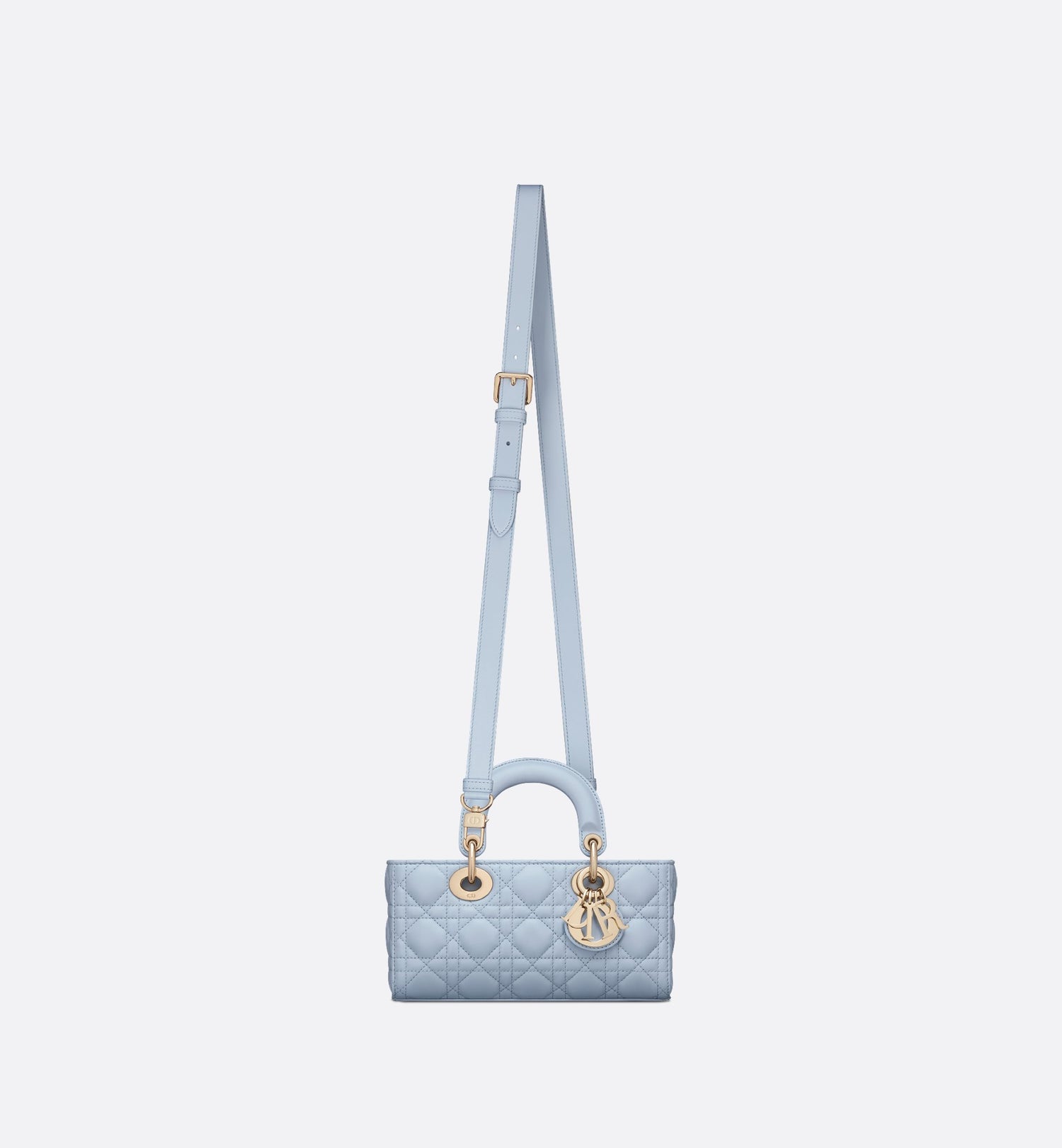 Small Lady D-Joy Bag Pale Blue Cannage Lambskin