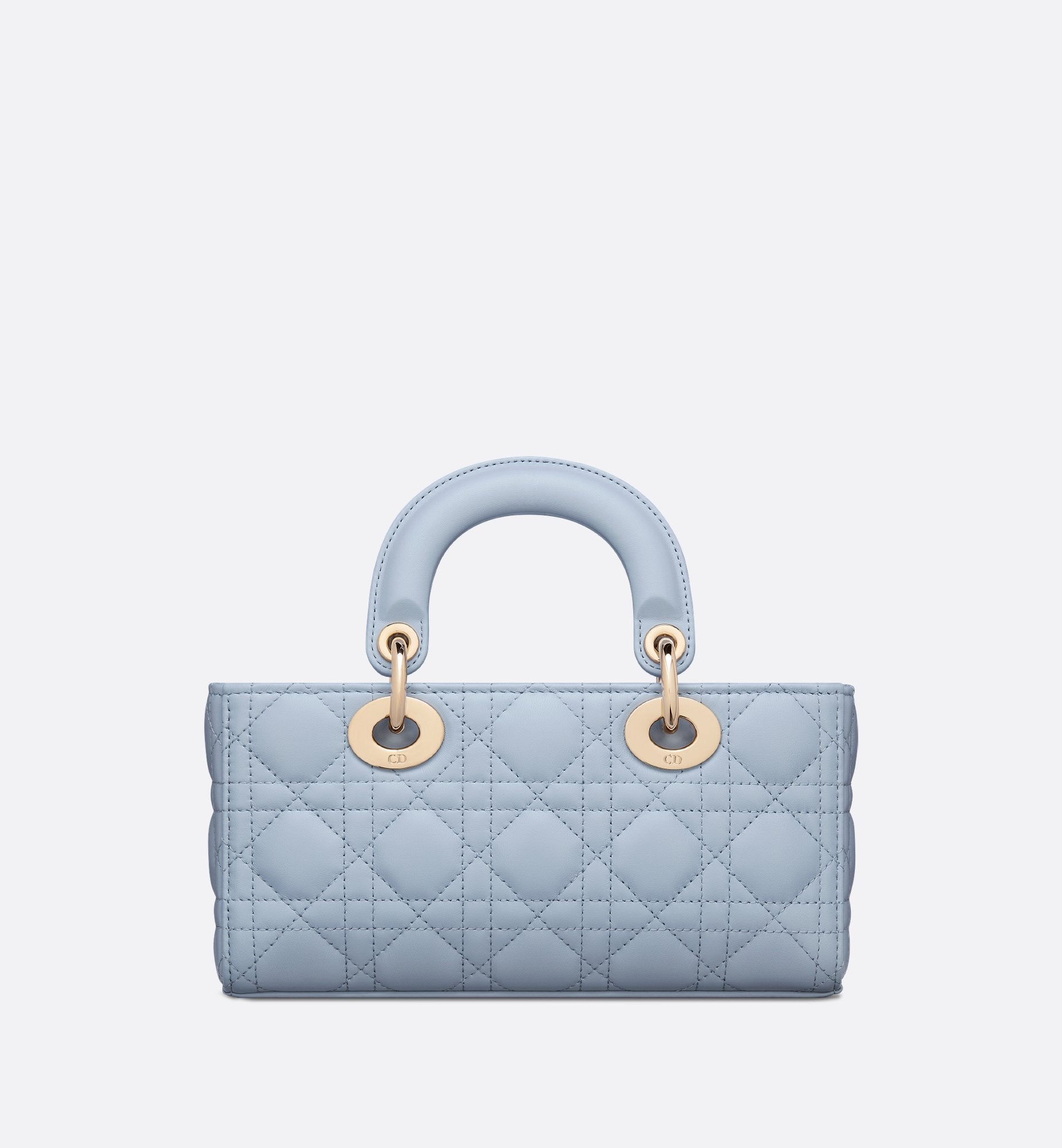 Small Lady D-Joy Bag Pale Blue Cannage Lambskin