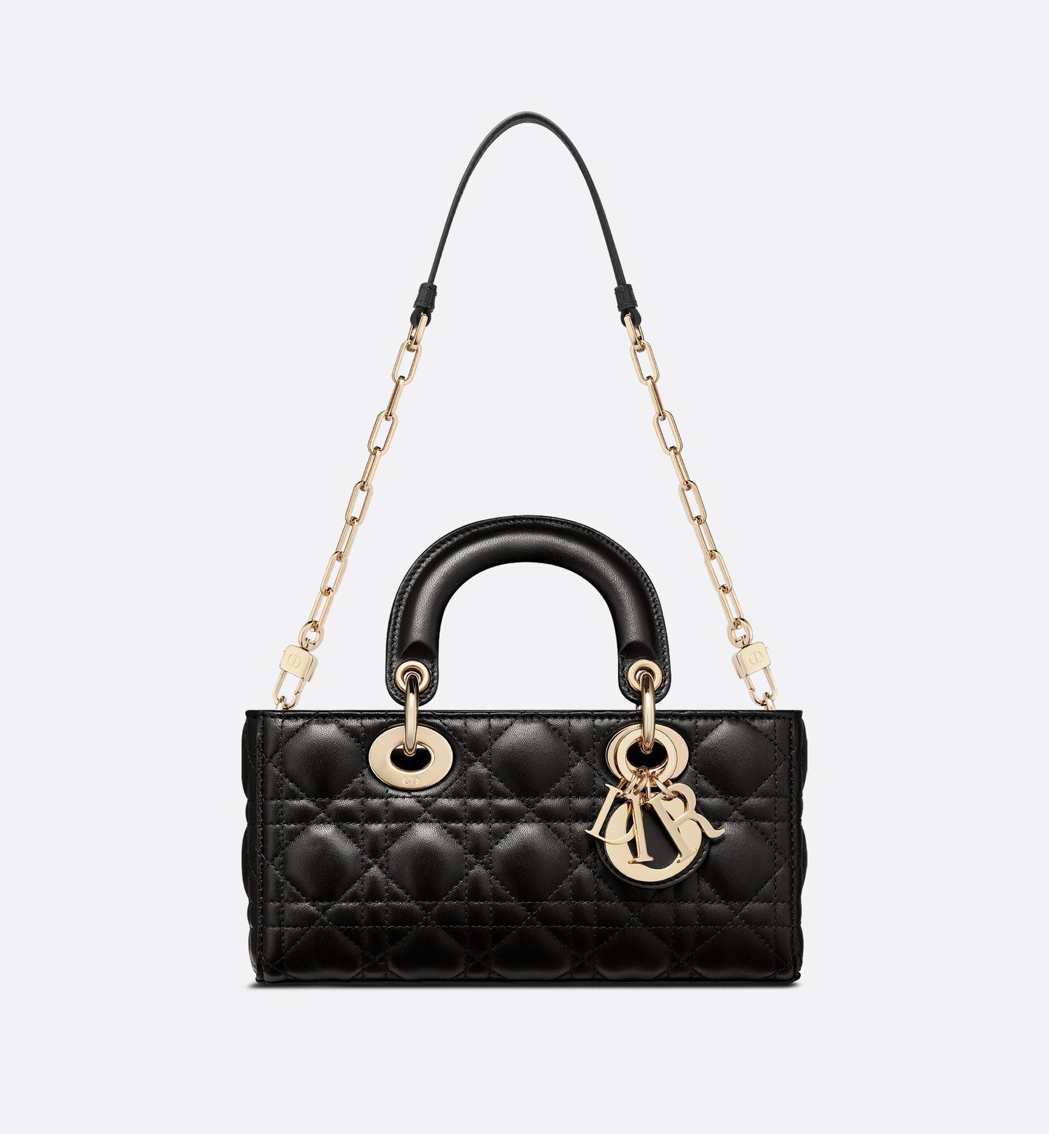 Small Lady D-Joy Bag Black Cannage Lambskin